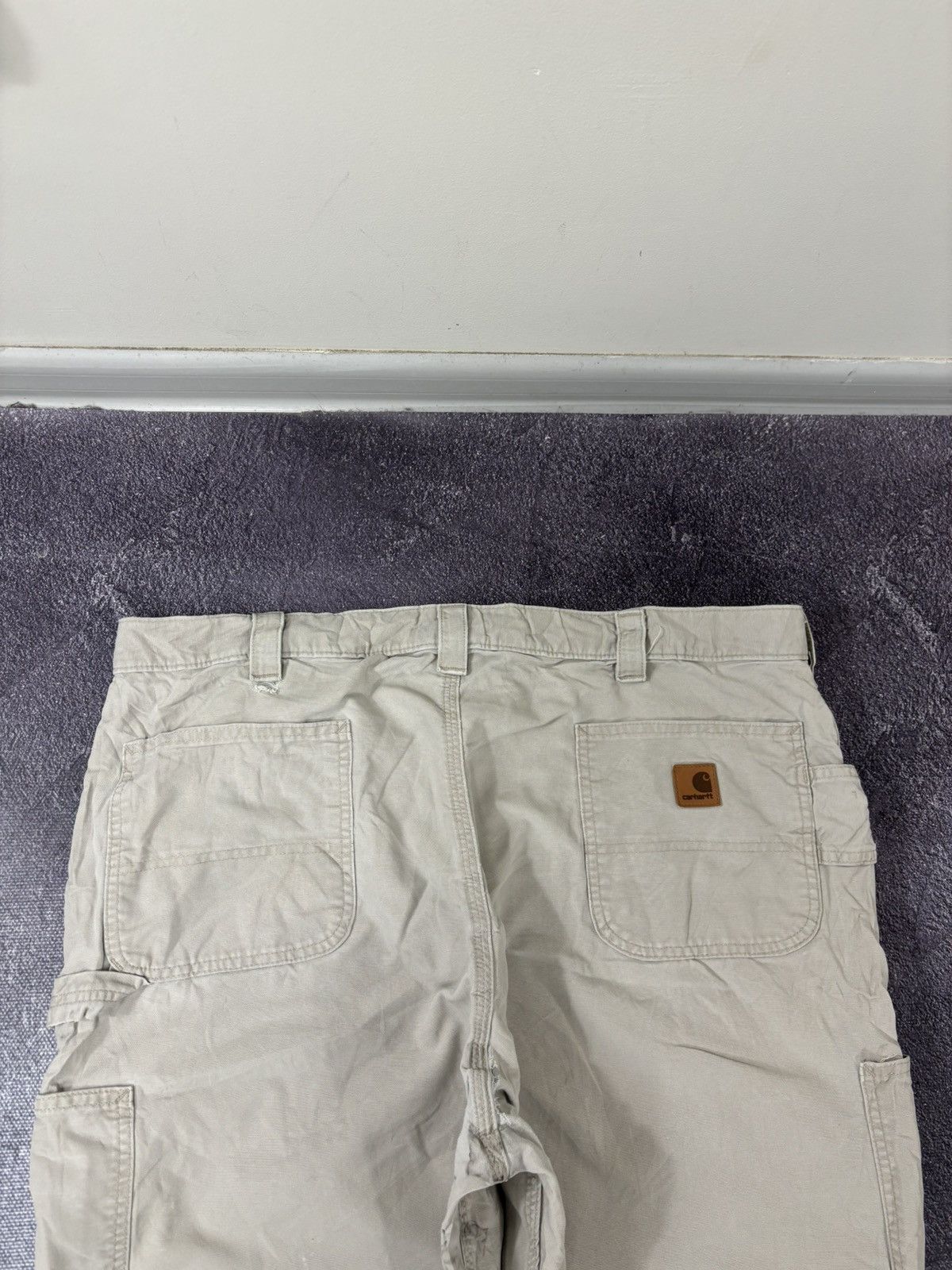 Carhartt Vintage Carhartt Original Dungaree Fit Beige Baggy Pants Size US 42 / EU 58 - 7 Thumbnail