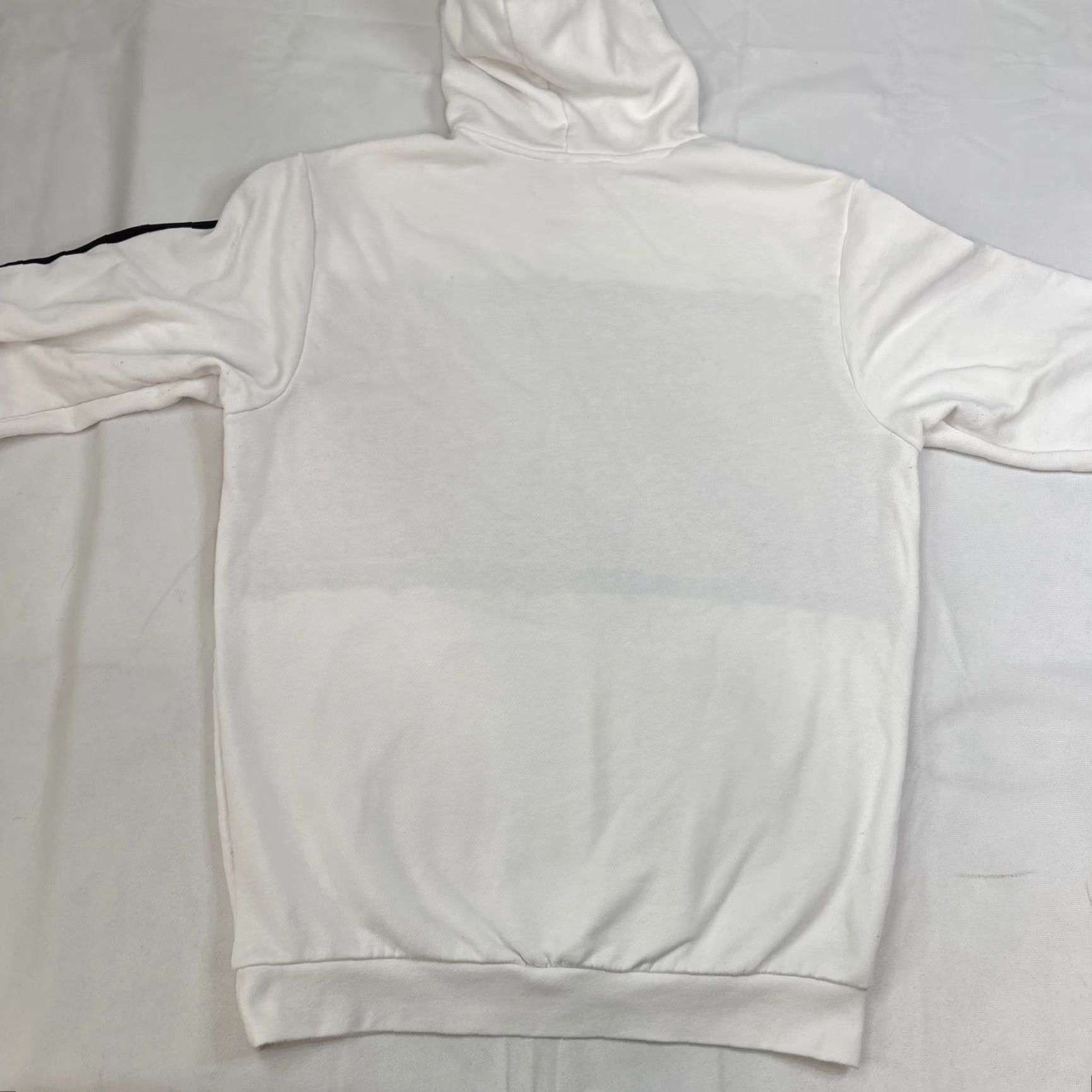 Adidas Adidas Hoodie Men's Large White Big Logo 3 Stripe Red Drawstring Pullover Size US L / EU 52-54 / 3 - 5 Thumbnail
