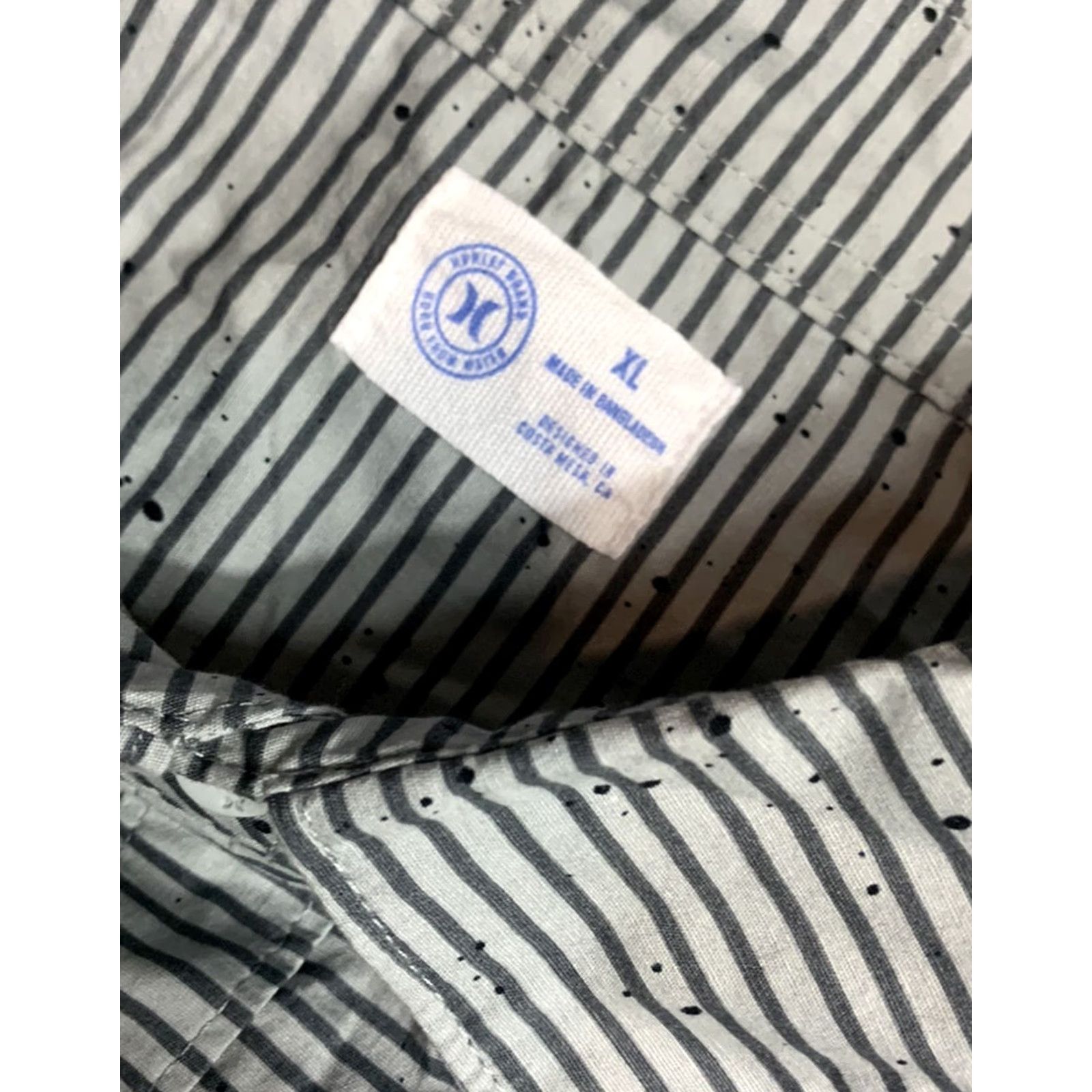 Hurley Multicolor Striped Hurley Button Up Short Sleeve Shirt Adult XL Mens Size US XL / EU 56 / 4 - 4 Thumbnail