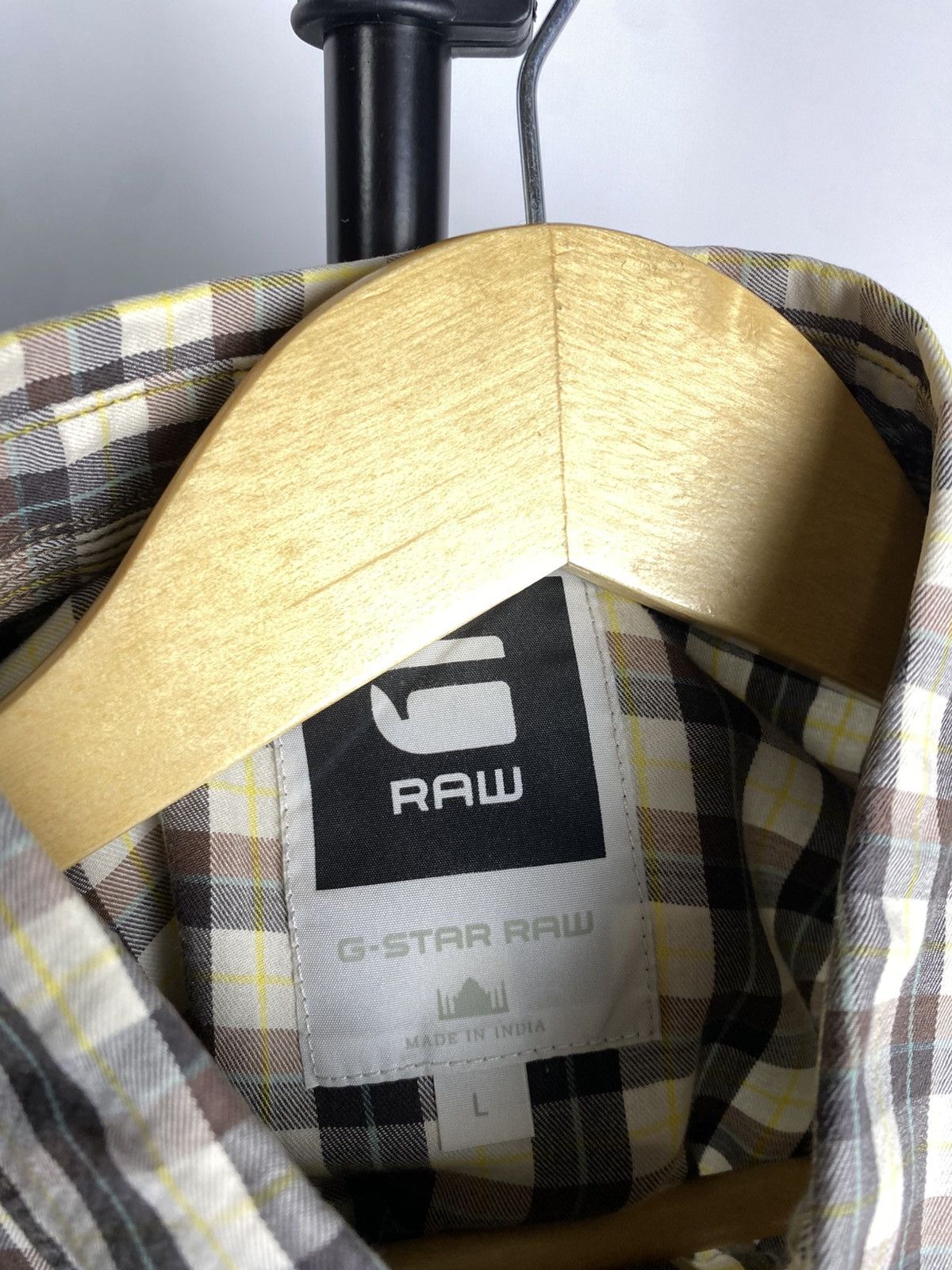 G-Star × Vintage Vintage 00s Y2K G STAR RAW Checked Button Shirt Size US L / EU 52-54 / 3 - 5 Thumbnail