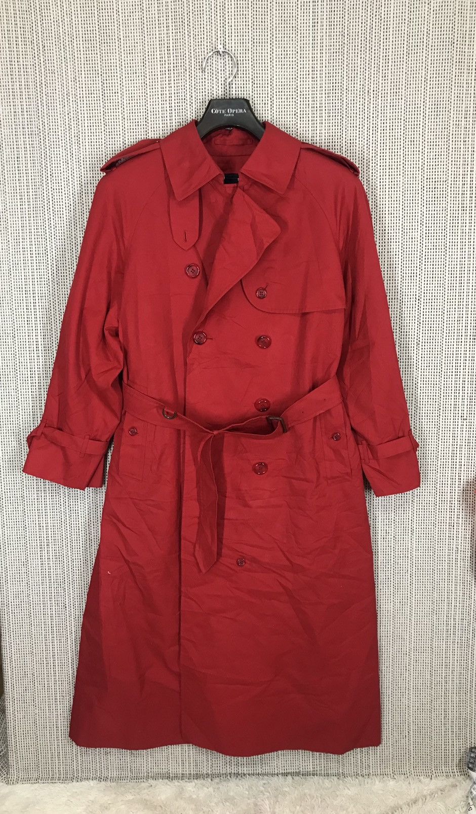 Burberry 🔥RARE COLOUR🔥BURBERRY TRENCH COAT RED NICE DESIGN Size US M / EU 48-50 / 2 - 3 Thumbnail
