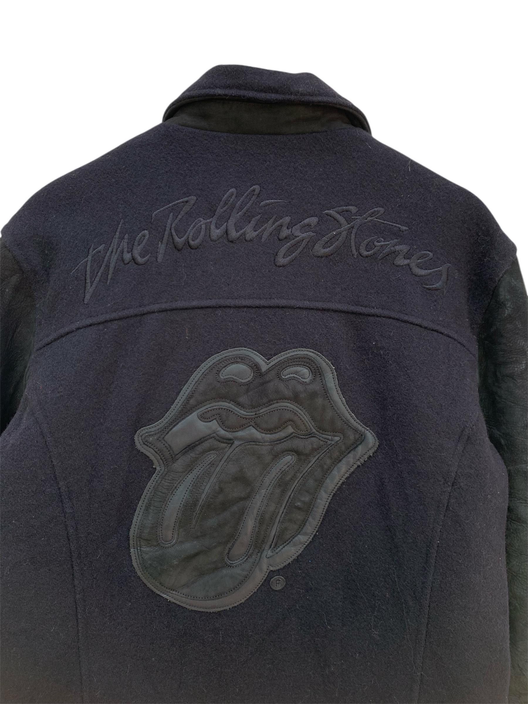 JACKROSE Vintage JackRose X The Rolling Stones Leather Zipper Jacket Size US S / EU 44-46 / 1 - 3 Thumbnail
