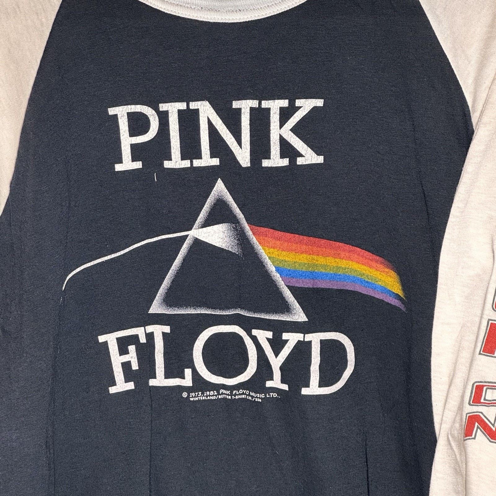 Significant Other Pink Floyd Dark Side of the Moon Raglan T-Shirt Women’s S Size S / US 4 / IT 40 - 3 Thumbnail