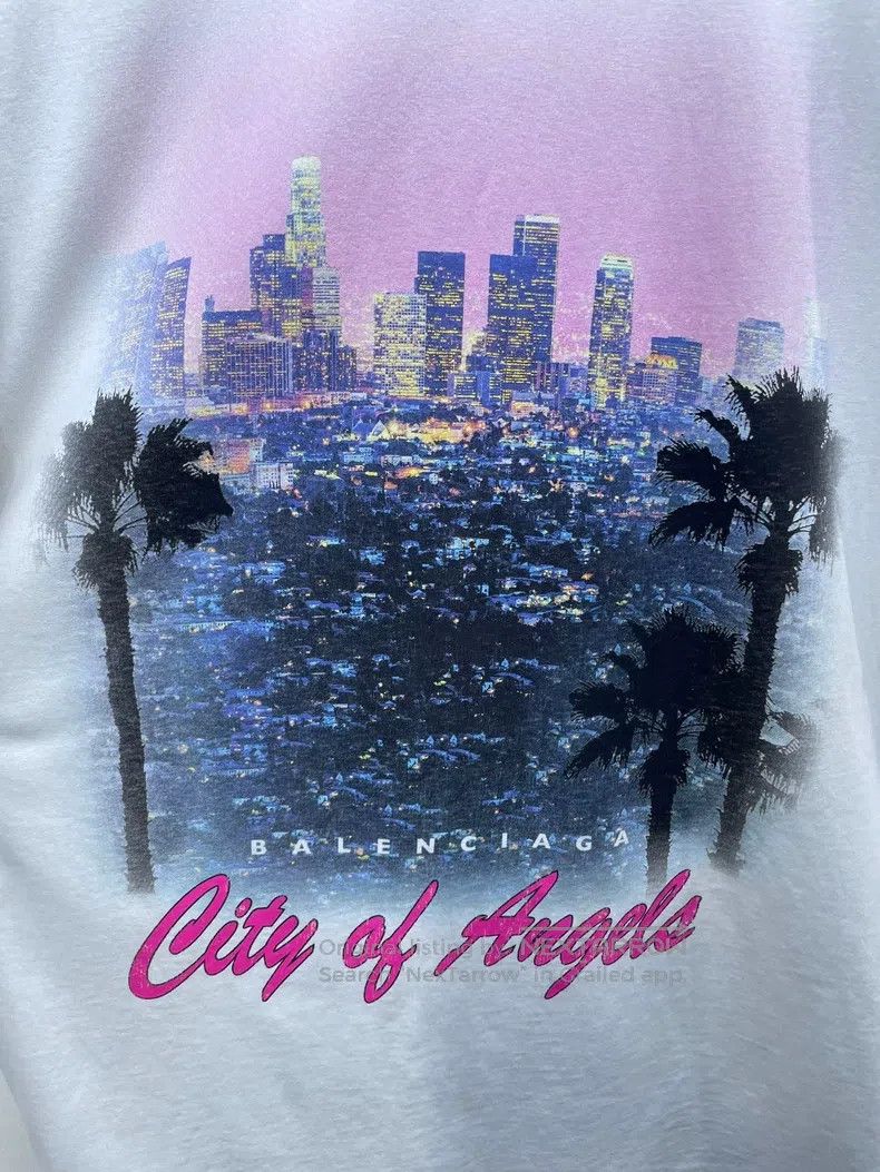 Balenciaga Balenciaga Night Scene Printed Distressed Short Sleeve Size US XXS / EU 40 - 4 Thumbnail