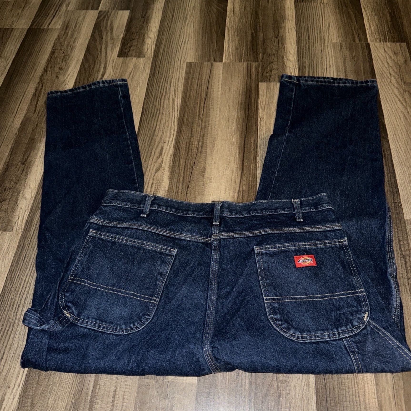 Dickies Dickies Jeans Denim Blue 38x32 Carpenter Jeans Relaxed Straight Mens Adult Regular Size 38 32 Color Blue Denim Dickies Carpenter Jeans Size US 38 / EU 54 - 4 Thumbnail