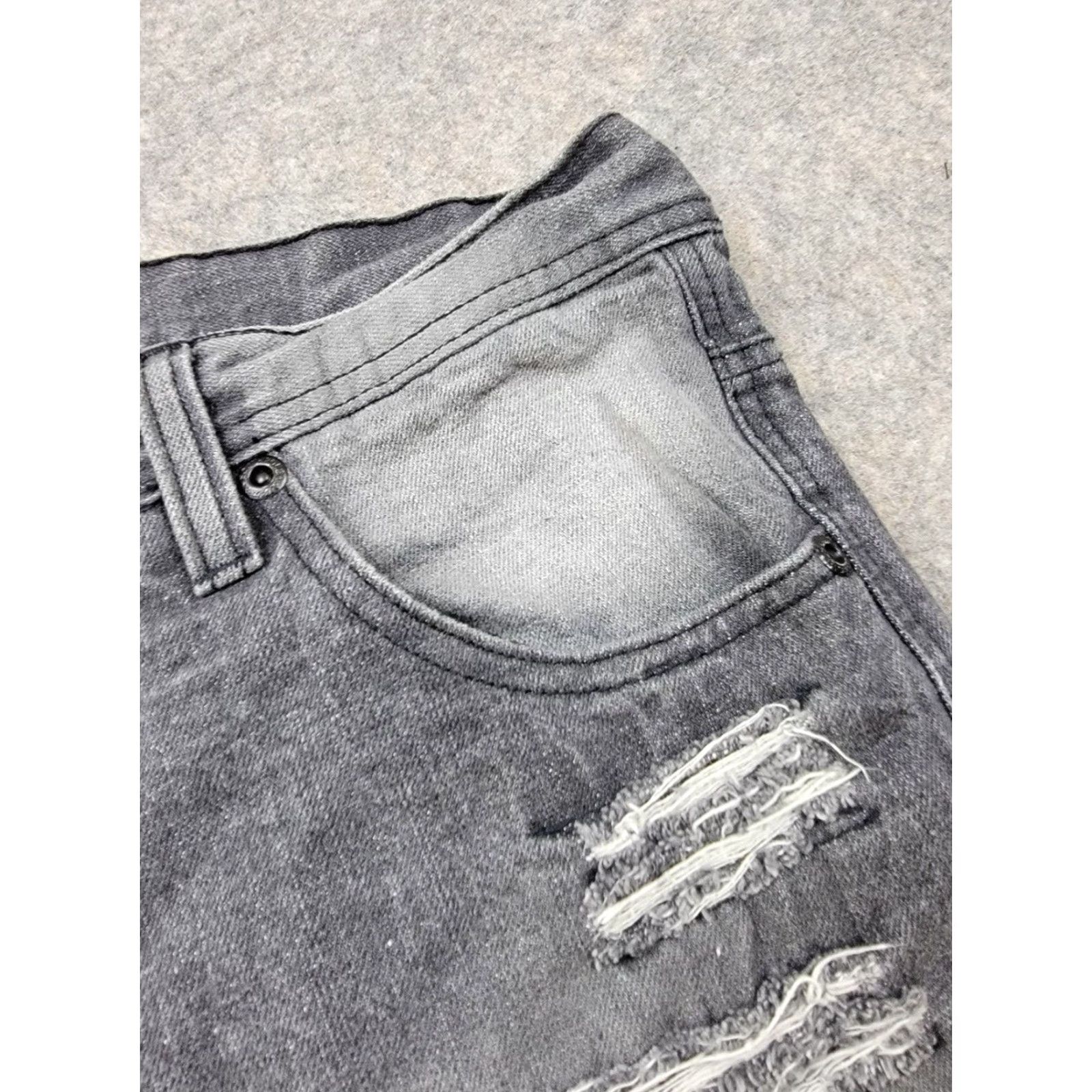 Southpole Southpole Jeans Shorts Mens 36 Black Gray Distressed Denim Collection Bermuda 90s Hip Hop Mens Size US 36 / EU 52 - 3 Thumbnail