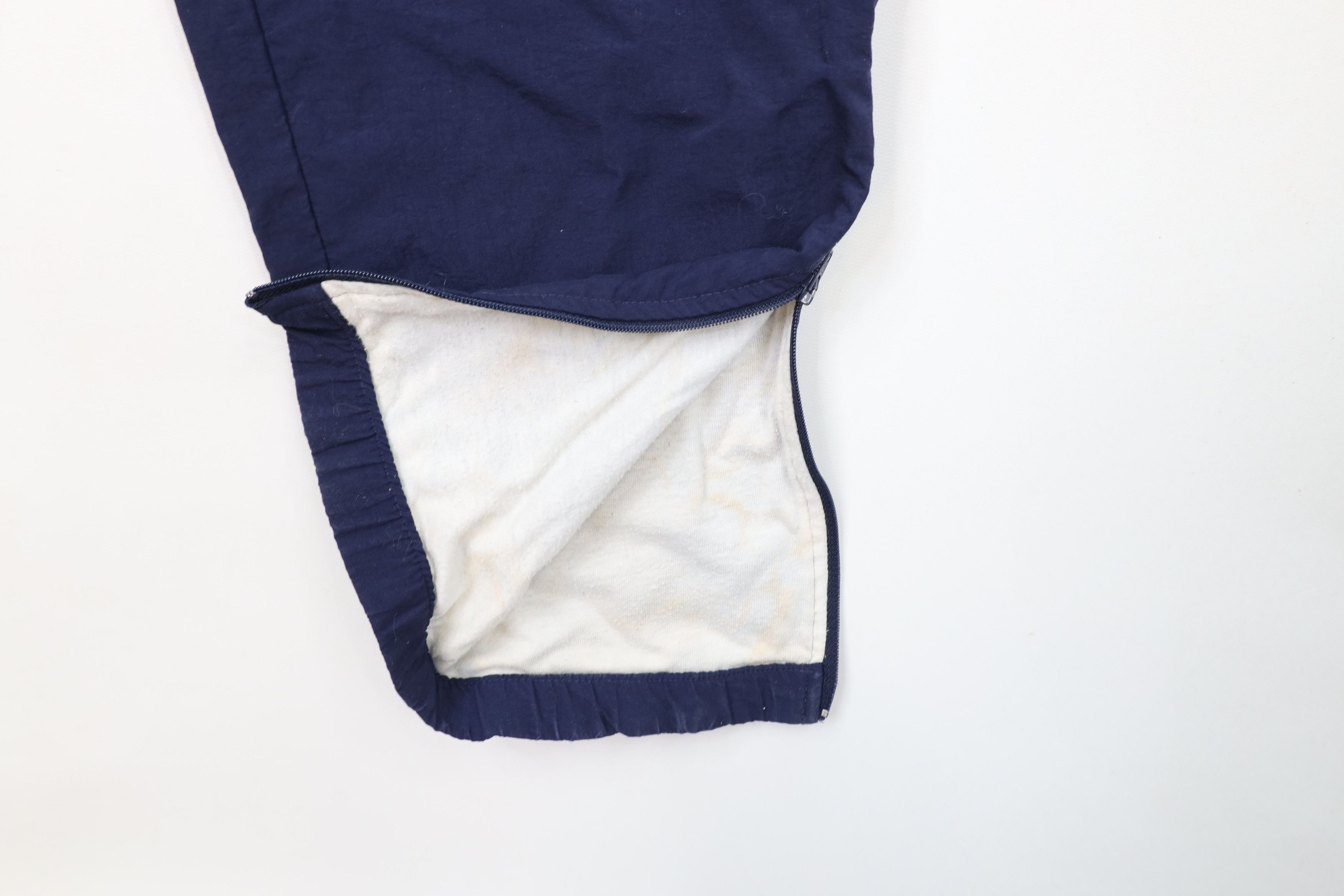Asics × Vintage Vintage 90s Asics Spell Out Lined Windbreaker Pants Blue Size US 34 / EU 50 - 5 Thumbnail