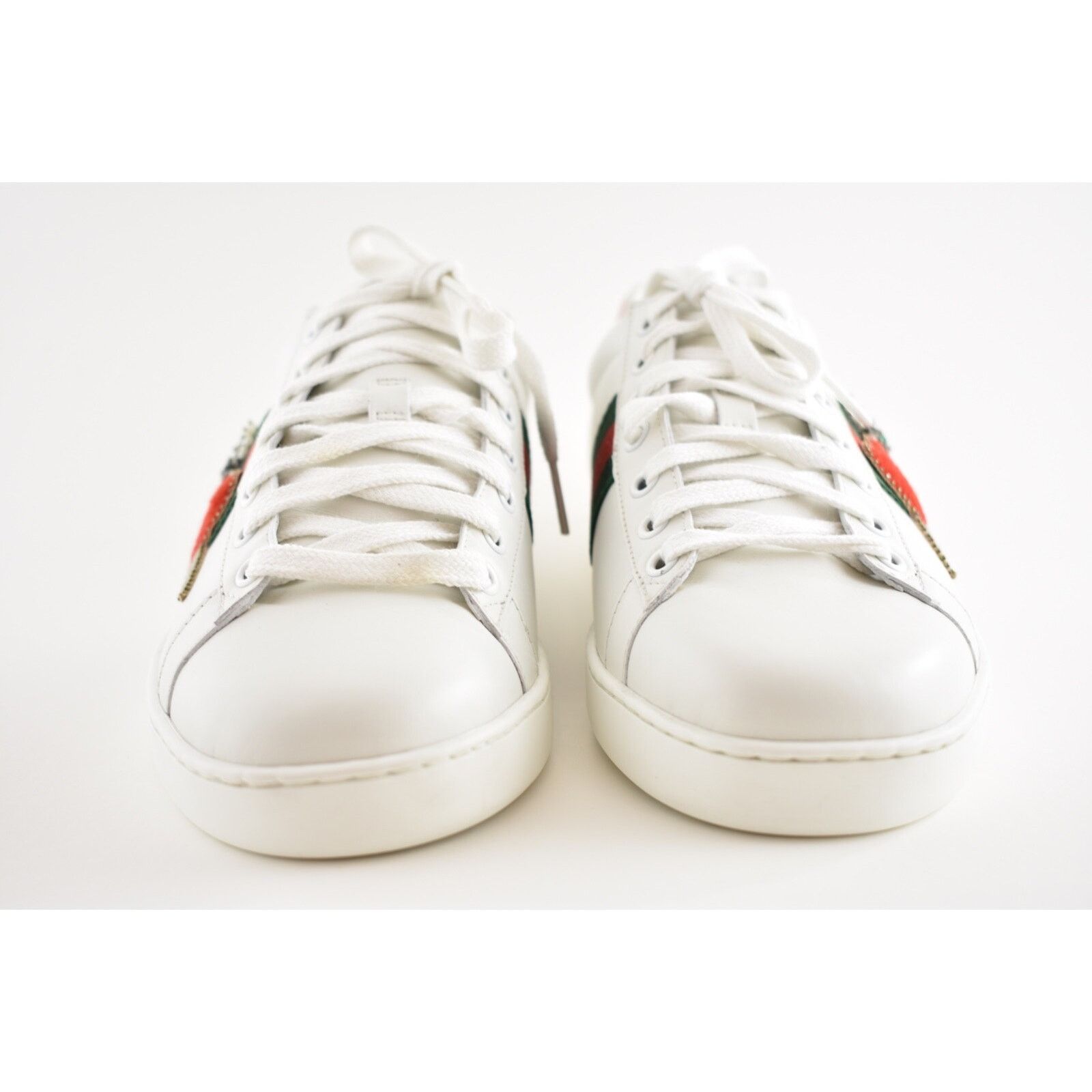 Gucci Gucci New Leather Red Heart Dagger Flat Trainer Sneaker 41.5 Size US 11.5 / IT 41.5 - 6 Thumbnail