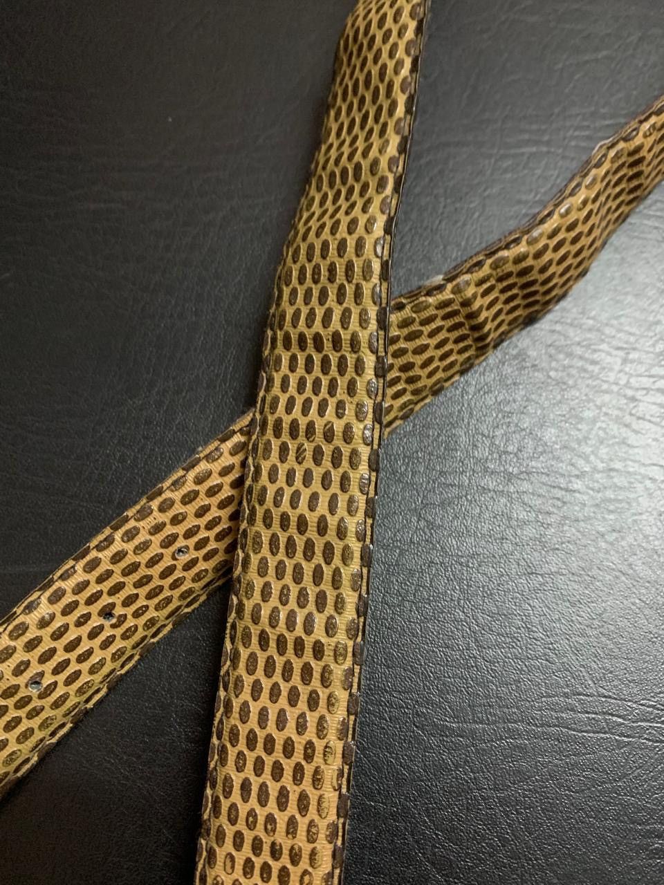 If Six Was Nine × Japanese Brand × Le Grande Bleu (L.G.B.) Brown snakeskin belt Size ONE SIZE - 3 Thumbnail