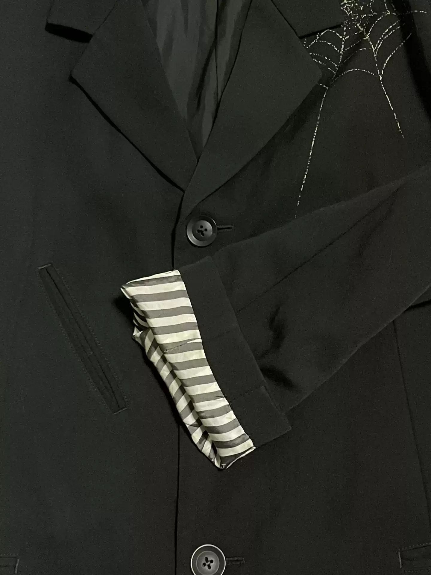 Yohji Yamamoto yohji yamamoto 18aw spider web suit jacket-2505 Size US M / EU 48-50 / 2 - 6 Thumbnail