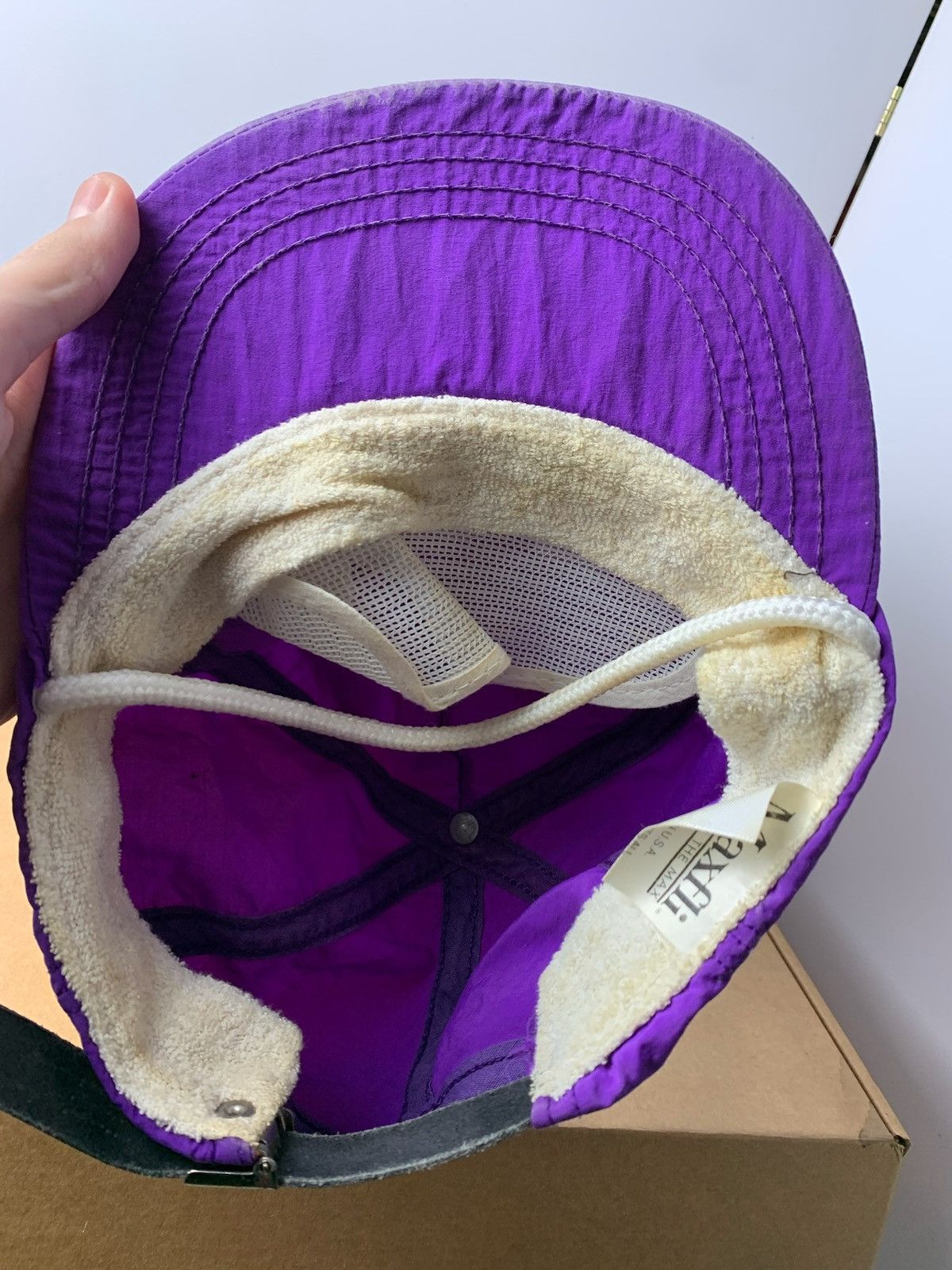 Vintage Vintage MaxFli cap hat made in USA purple rare Size ONE SIZE - 4 Thumbnail