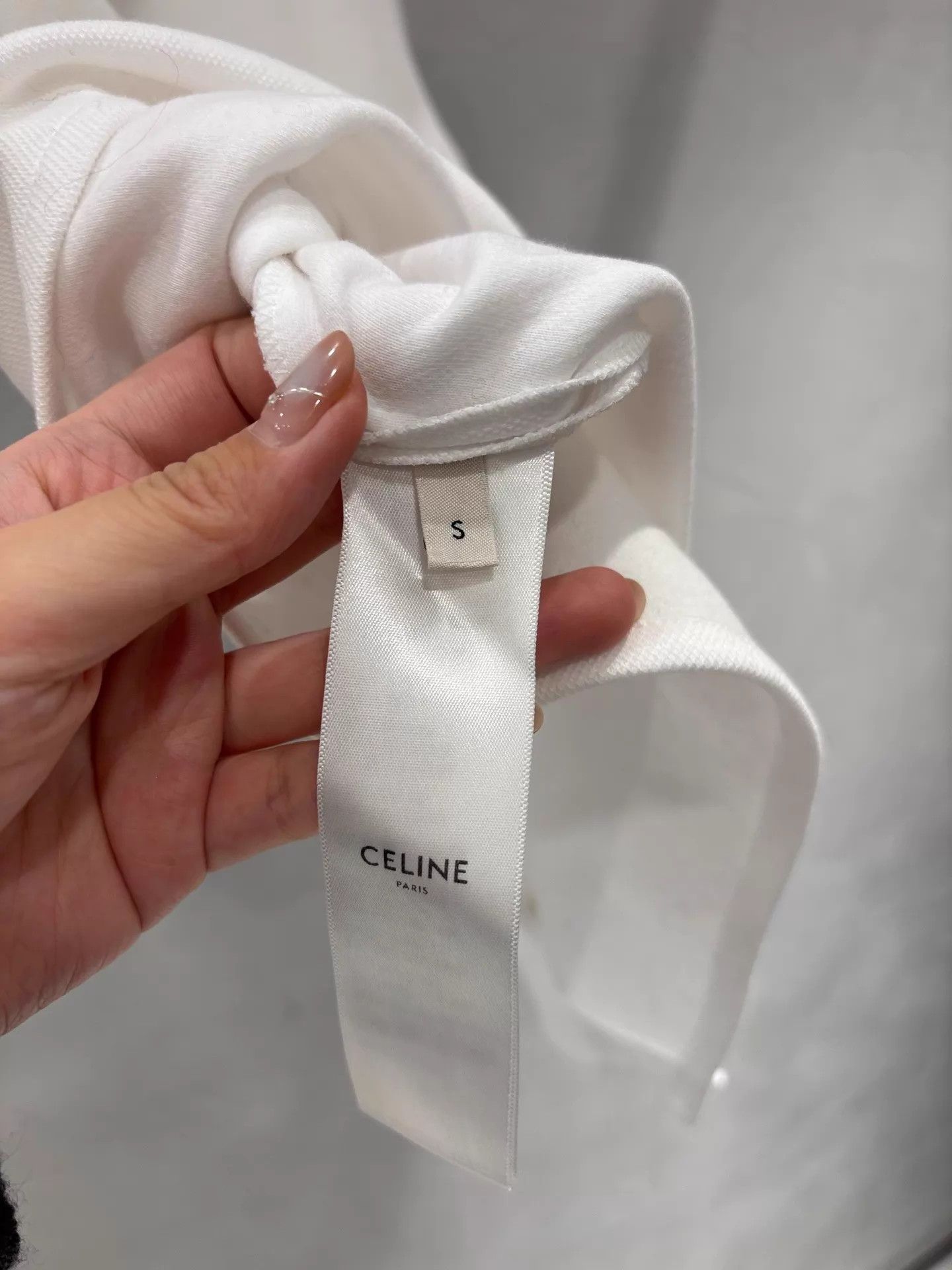 Celine Celine 23ss White Triomphe Nvy Mint S Size S / US 4 / IT 40 - 4 Thumbnail