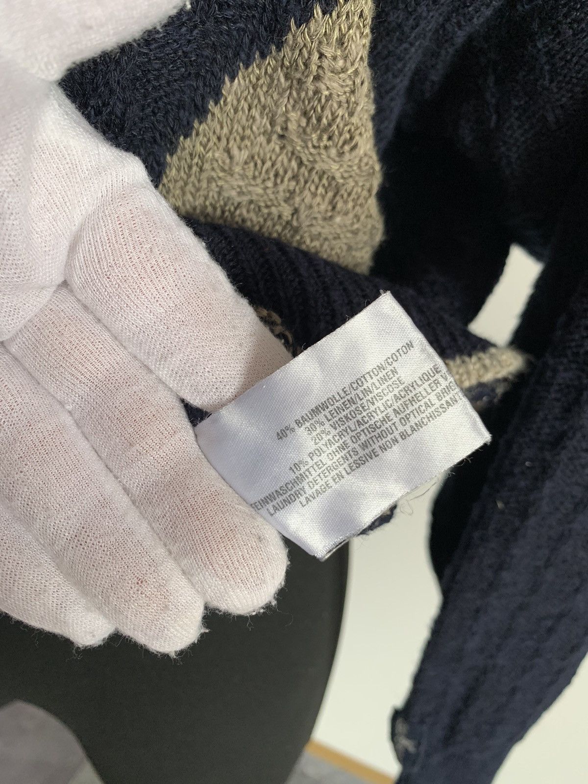 Carlo Colucci × Vintage Carlo Colucci 1/4 Zip Knit Sweater 54 size Men’s Size US L / EU 52-54 / 3 - 9 Thumbnail