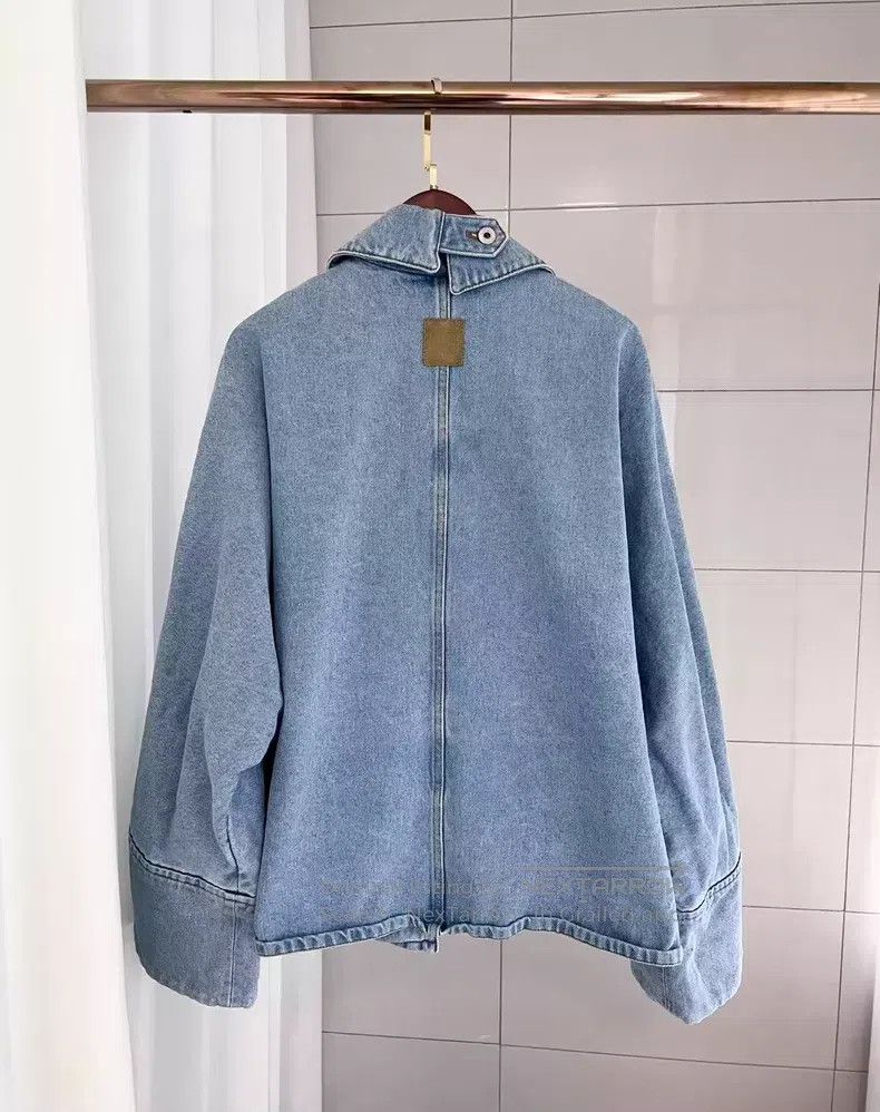 Loewe Loewe Back leather logo blue stone washed denim loose butt Size XS / US 0-2 / IT 36-38 - 2 Thumbnail