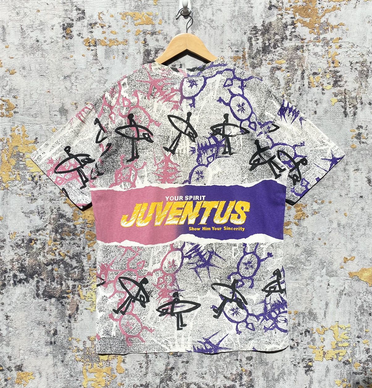 Vintage Vintage Juventus Over Print Shirt Juventus Size US M / EU 48-50 / 2 - 2 Thumbnail