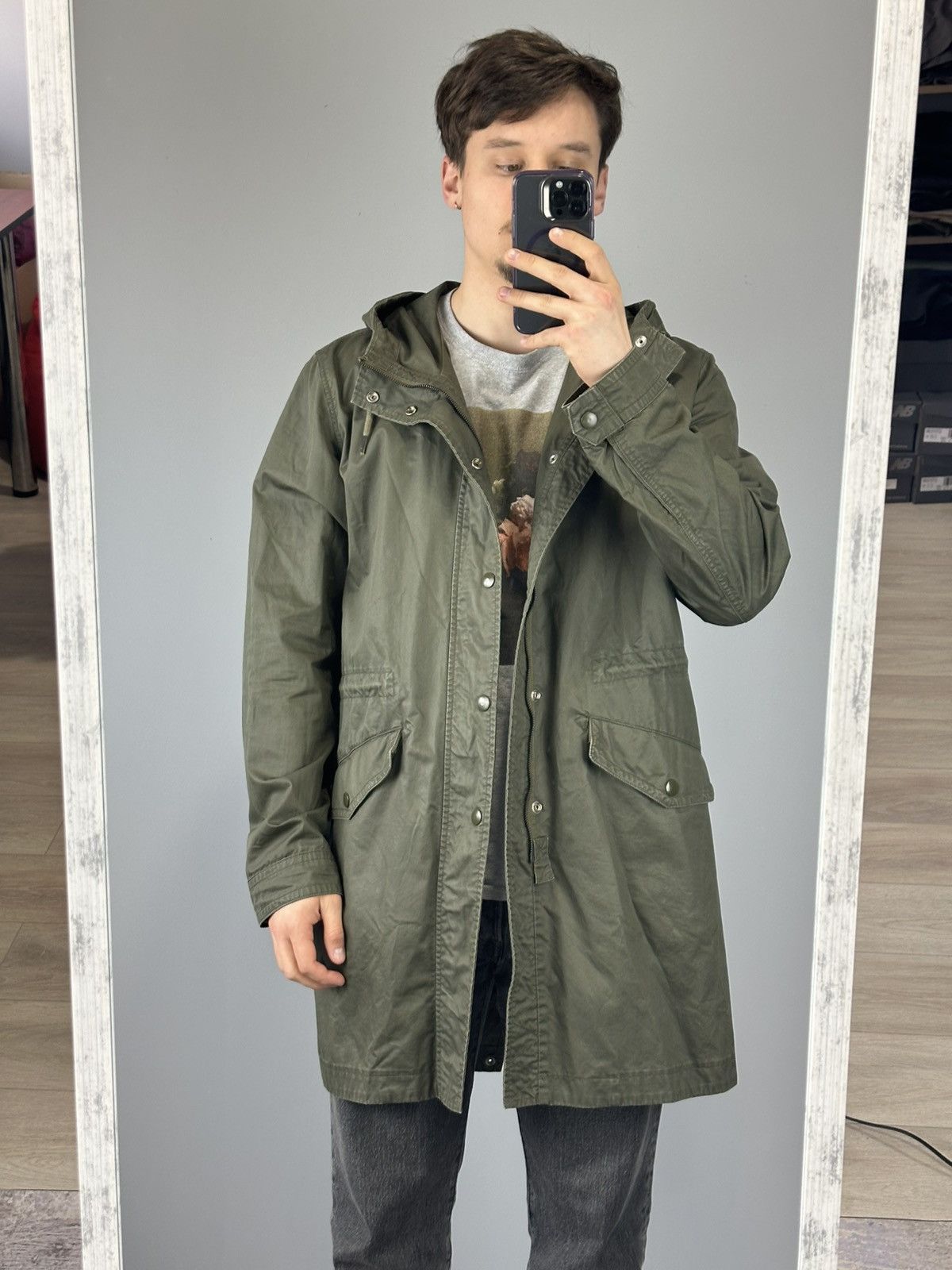 Diesel × Japanese Brand Diesel waxed parka green mens hooded jacket y2k avantgarde Size US XL / EU 56 / 4 - 3 Thumbnail