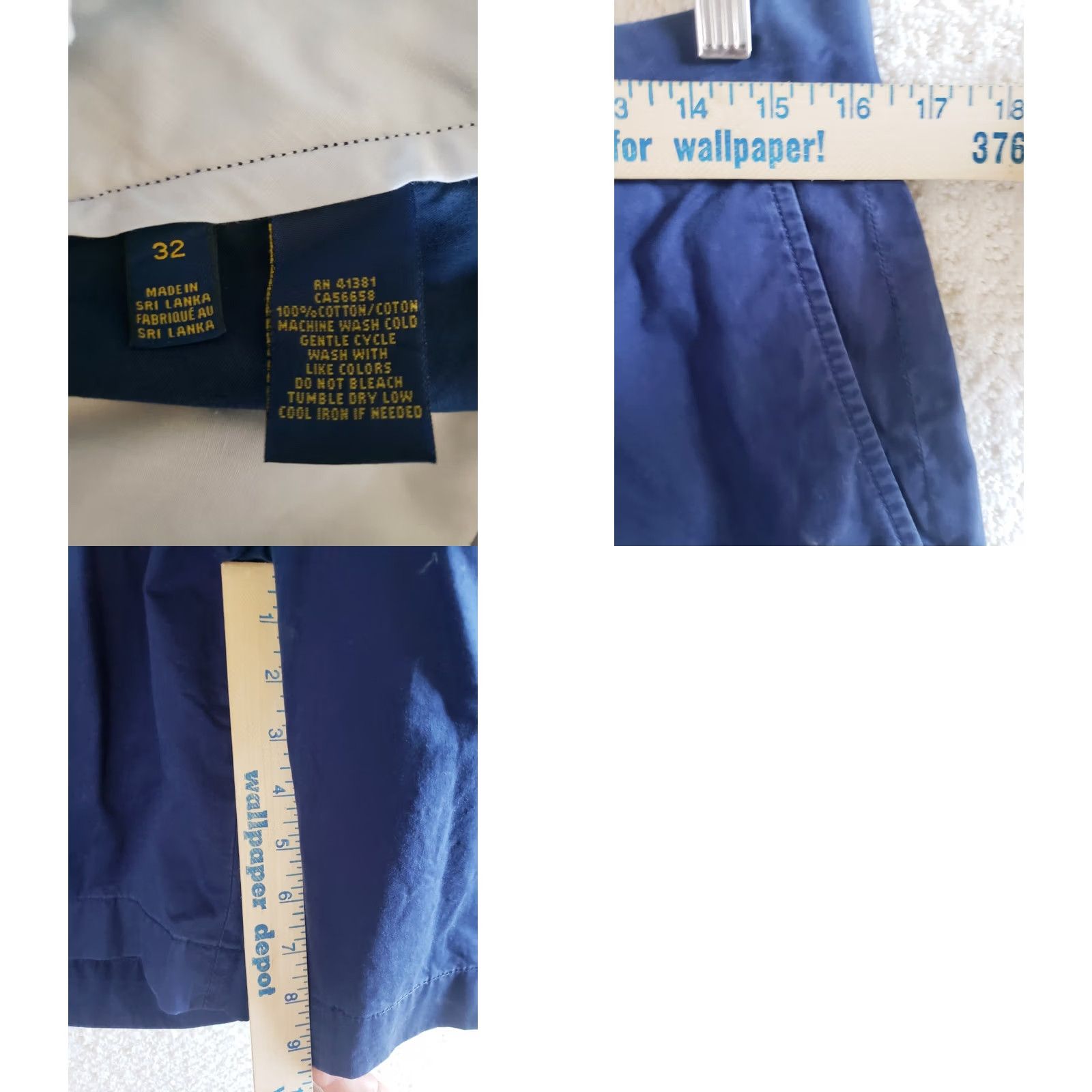 Polo Ralph Lauren Polo Ralph Lauren Mens Navy Blue Performance Classic Fit Shorts 32x9.5 Polo RL Shield Baggy? Size US XS / EU 42 / 0 - 8 Thumbnail
