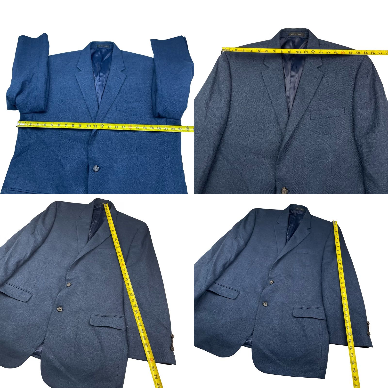 Ralph Lauren Ralph Lauren LRL Men’s Navy Blue Linen Blend Blazer 46L Two-Button Size 46R - 8 Thumbnail