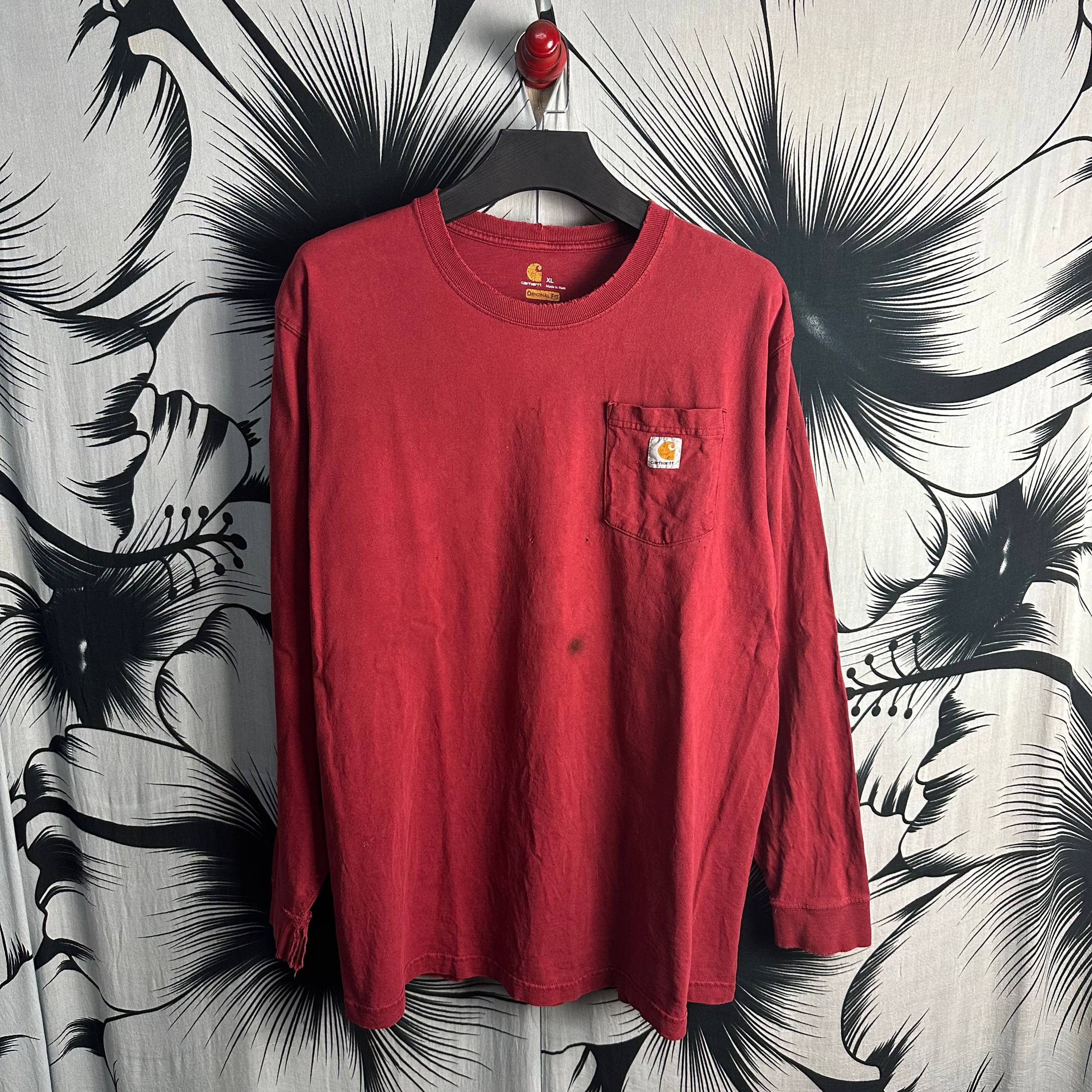 Vintage Vintage Carhartt Distressed Sun Faded Pocket L/S Size US XXL / EU 58 / 5 - 1 Thumbnail