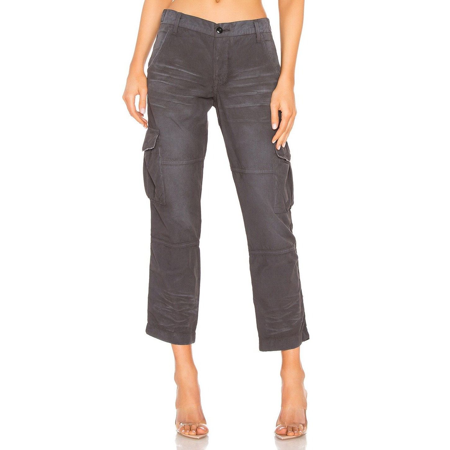 NSF NSF Basquiat Soft Black Cargo Pants Size 25" / US 0 / IT 36 - 2 Thumbnail
