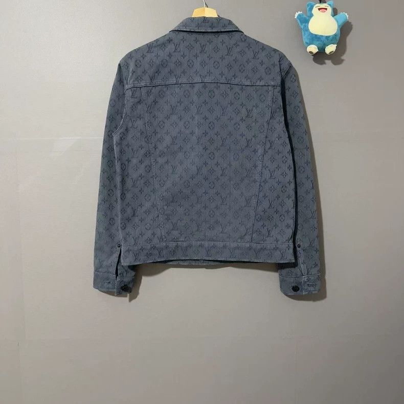 LOUIS VUITTON Blue Denim Jacket 2501-Nextarrow