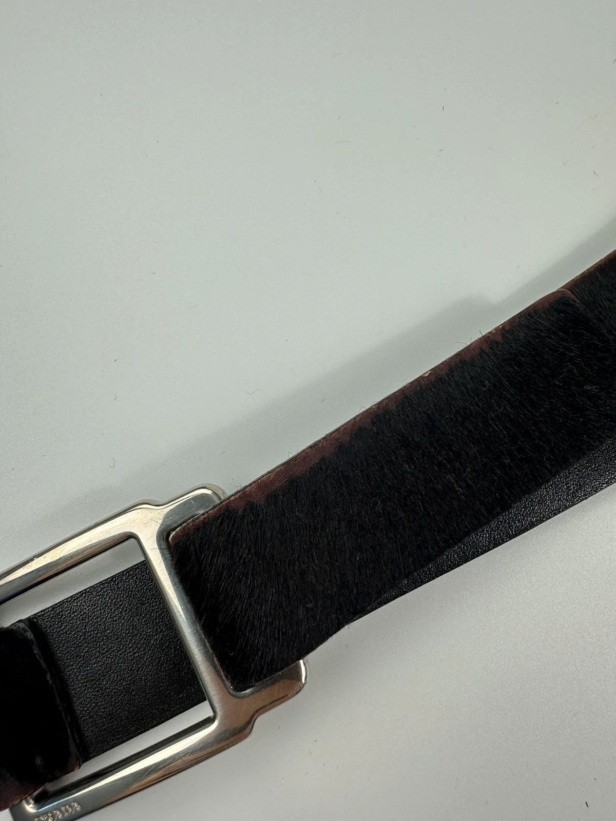 Prada Prada Milano 90's Dark Brown Fur Belt Size ONE SIZE - 5 Thumbnail
