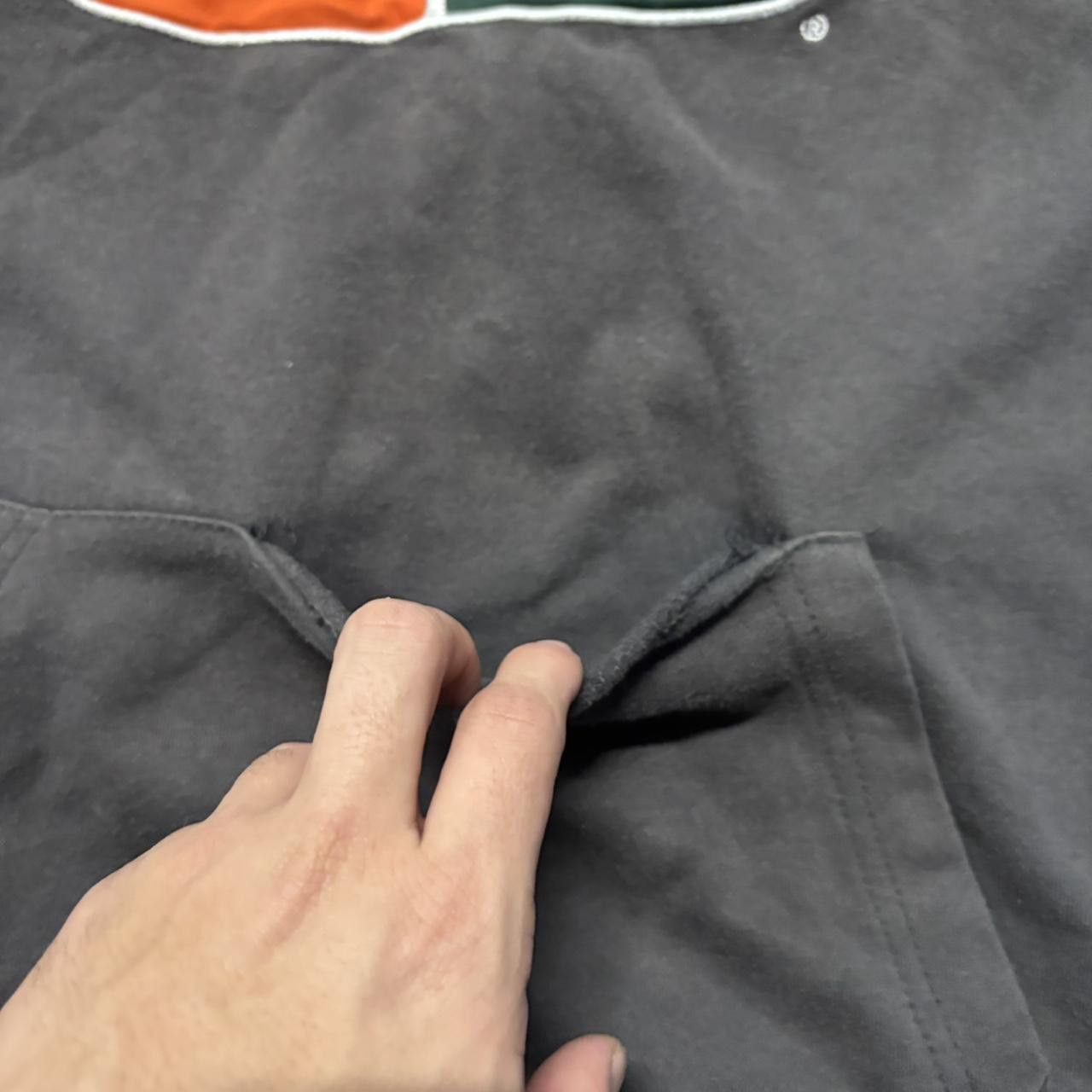 Japanese Brand × Vintage Crazy Vintage Y2K/2000s Miami Hurricanes College Sports Essential Boxy Hoodie! Size US XL / EU 56 / 4 - 5 Thumbnail