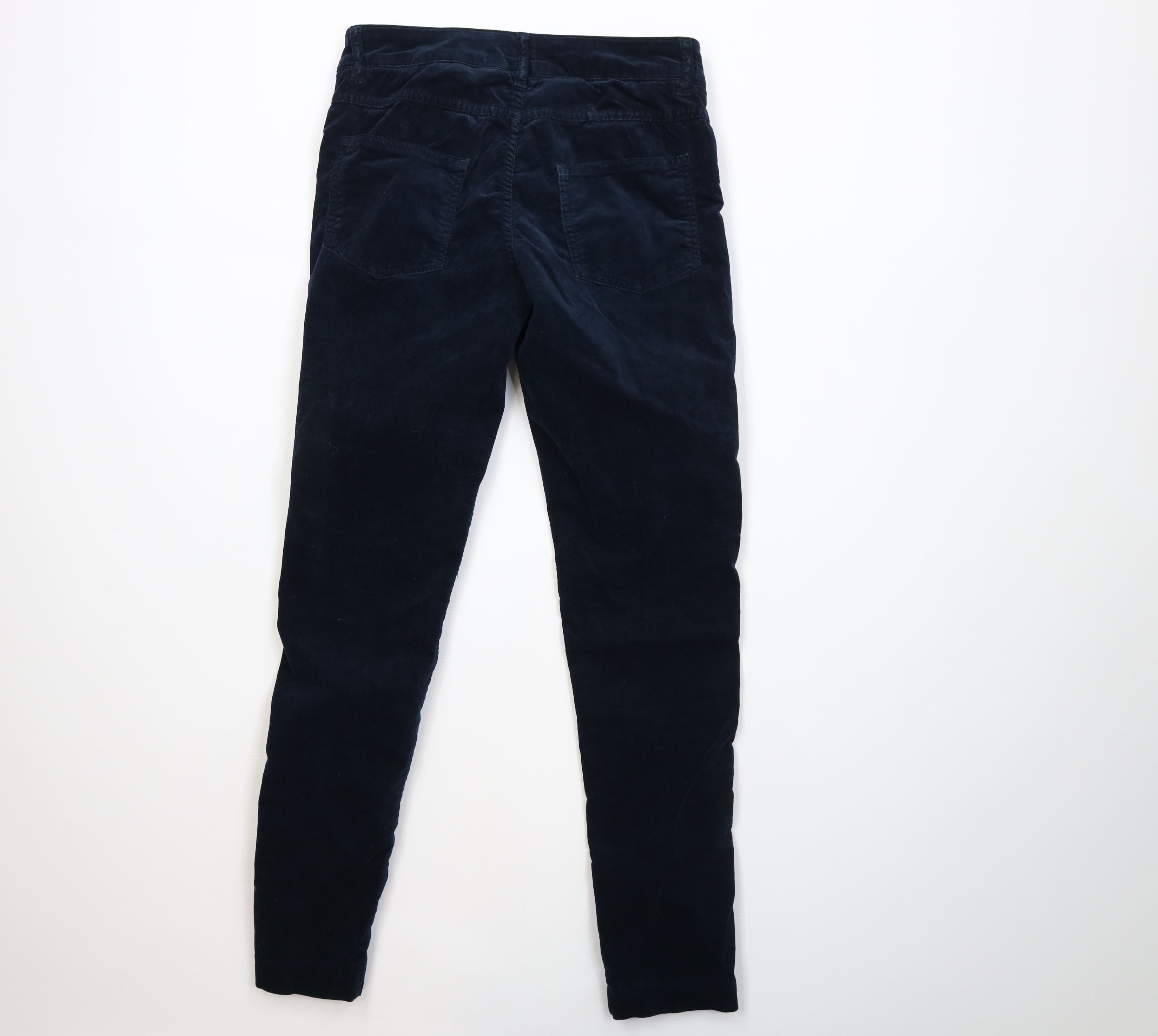 J.McLaughlin Vintage J McLaughlin Skinny Leg Velvet Velour Pants Blue Size 26" / US 2 / IT 38 - 10 Thumbnail