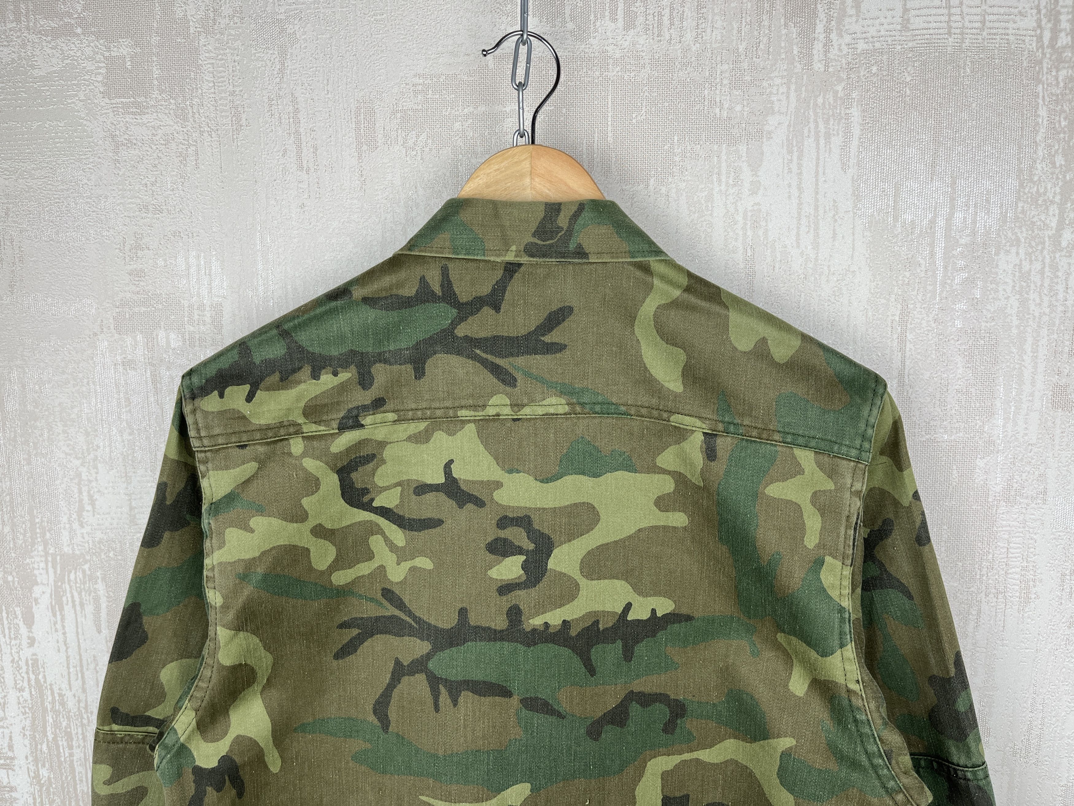 Vintage 80's Vintage Spanish Army Armada Espanola Woodland Jacket Size US S / EU 44-46 / 1 - 19 Thumbnail