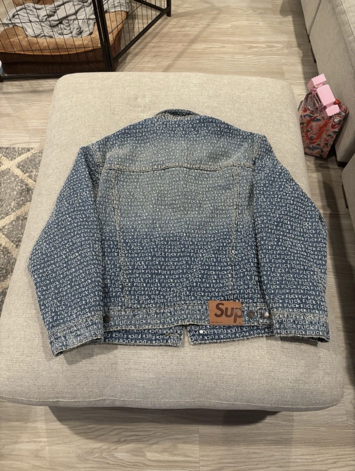 Supreme Supreme f*ck stitch denim jacket Size US M / EU 48-50 / 2 - 4 Thumbnail