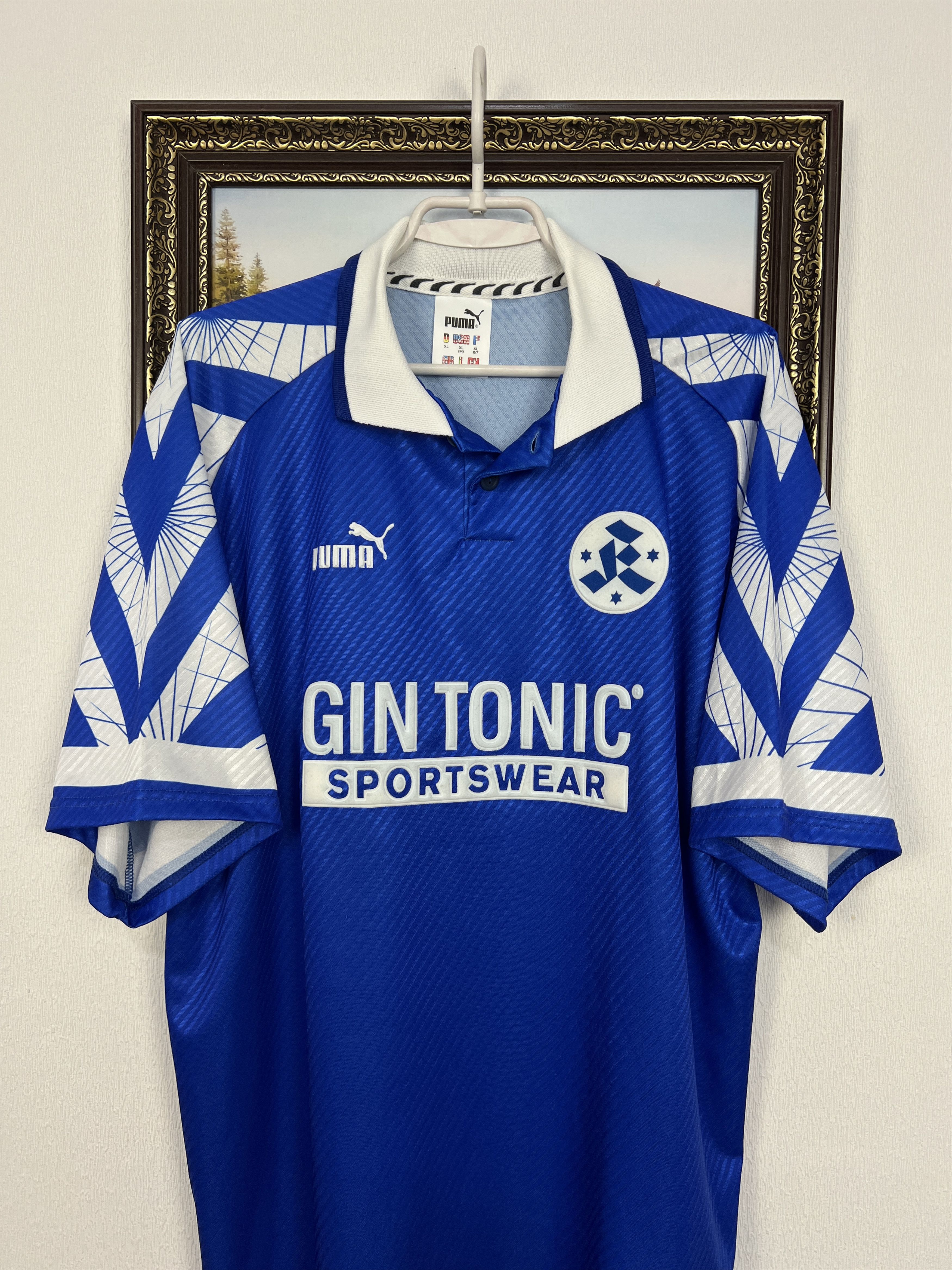 Puma SV Stuttgarter Kickers Home football shirt 1997 Soccer Puma Size US XL / EU 56 / 4 - 2 Thumbnail