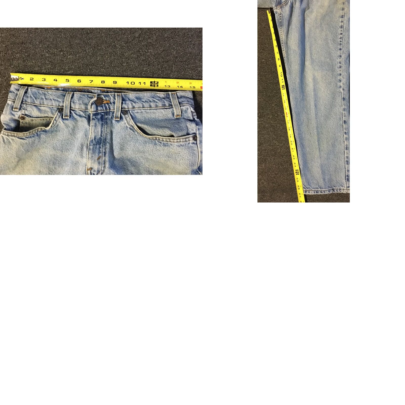 Levi's VINTAGE Levi’s 550 Jeans Orange Tab Husky 30/27 Distressed 80s 90s Grunge Biker Denim Blue Men Regular Knit Size US 30 / EU 46 - 8 Thumbnail