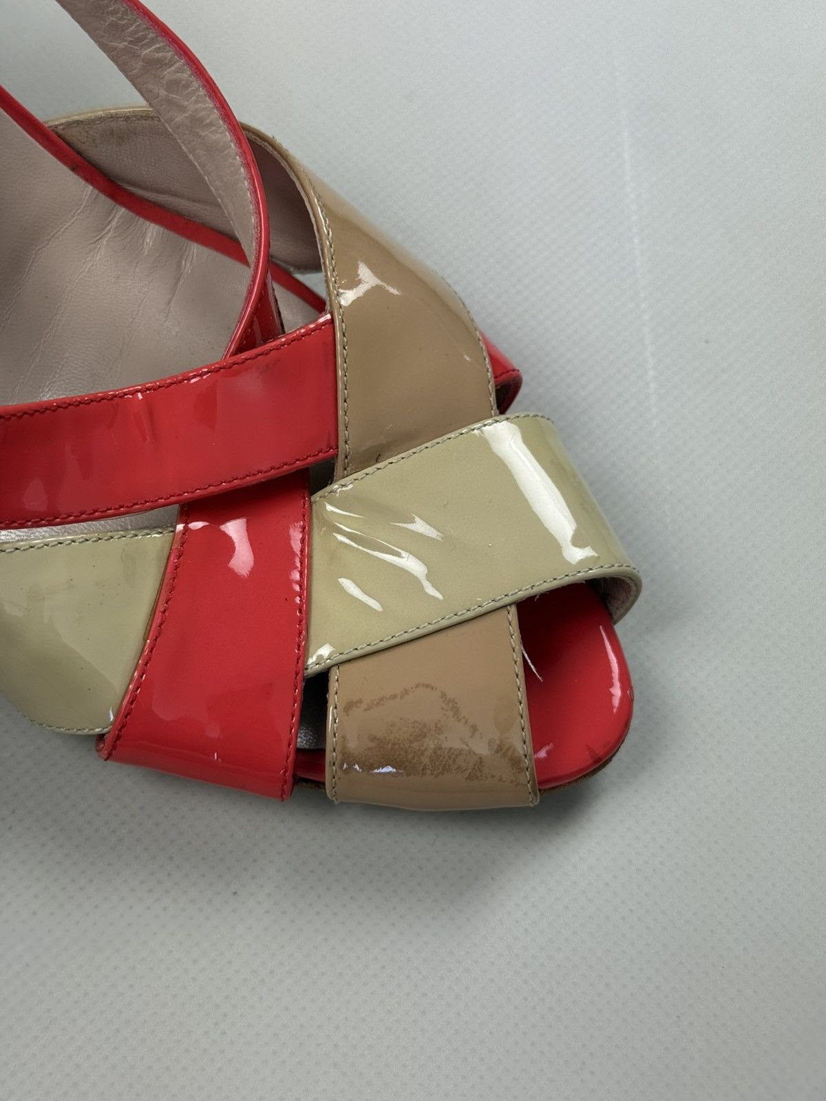 Salvatore Ferragamo Salvatore Ferragamo Ladies Leather Strappy Heels Shoes Size US 7.5 / IT 37.5 - 11 Thumbnail