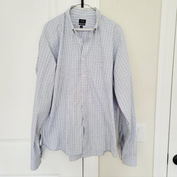 Arrow Classic Fit Checkered Collared Long Sleeve Button-Up Shirt Size US XL / EU 56 / 4 - 2 Thumbnail