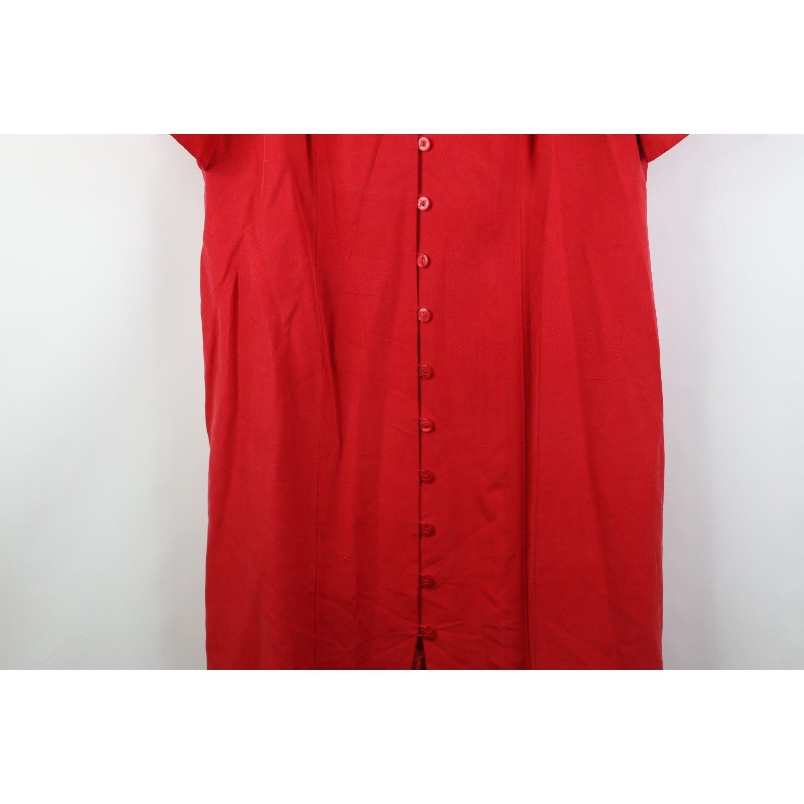 Vintage Vintage 90s Streetwear Career Short Sleeve Silk Dress Size XXL / US 16-18 / IT 52-54 - 3 Thumbnail