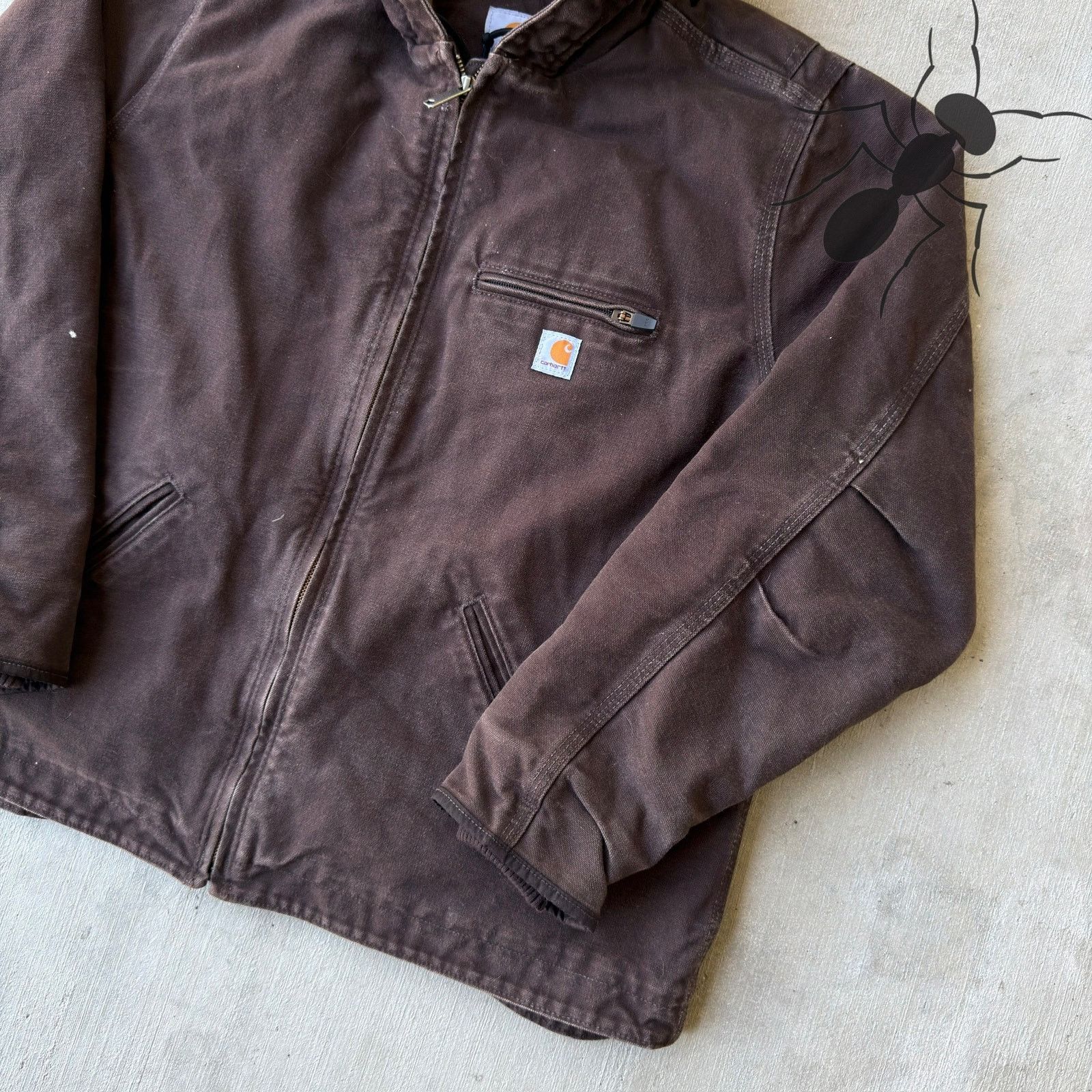 Carhartt × Vintage Carhartt WOMENS brown sierra hooded work wear jacket Size US XL / EU 56 / 4 - 4 Thumbnail