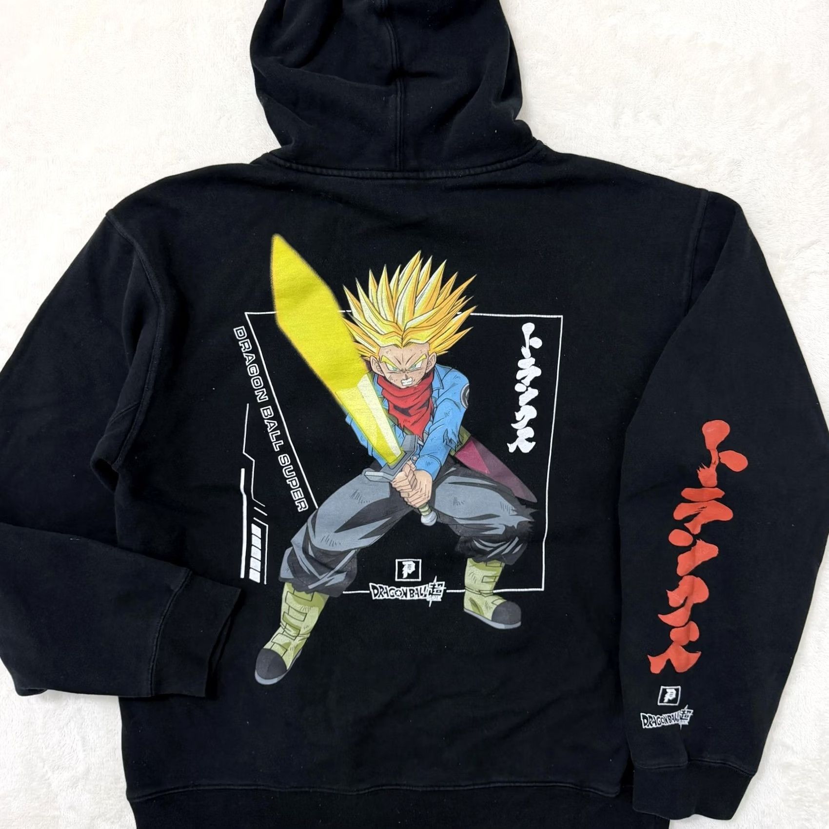 Primitive Primitive Dragon Ball Super Trunks Hoodie Mens L Black Fleece Graphic Print Pullover with Hooded Pockets Cartoon Anime Logo Crew Neck Spring Winter Size US L / EU 52-54 / 3 - 3 Thumbnail
