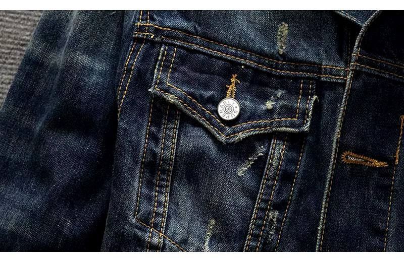 Vintage vintage denim jacket Size US XL / EU 56 / 4 - 3 Thumbnail