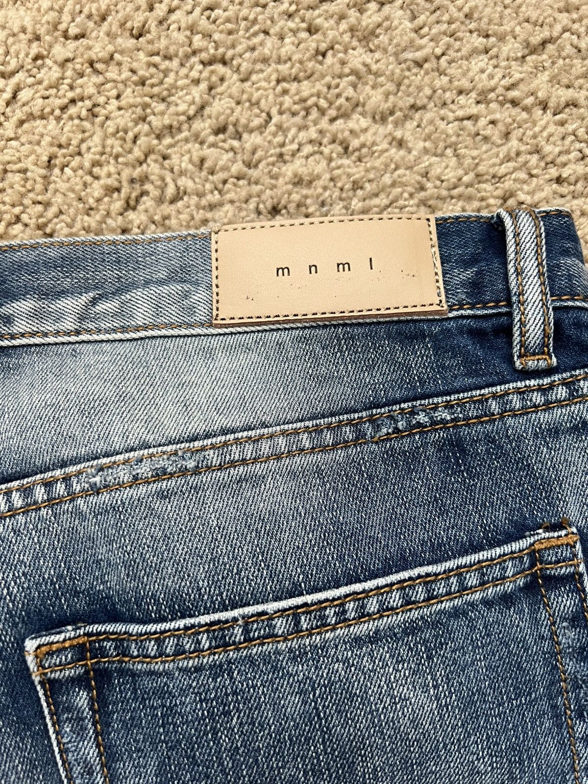 MNML Mnml Ripped Denim Jeans Size US 32 / EU 48 - 4 Thumbnail