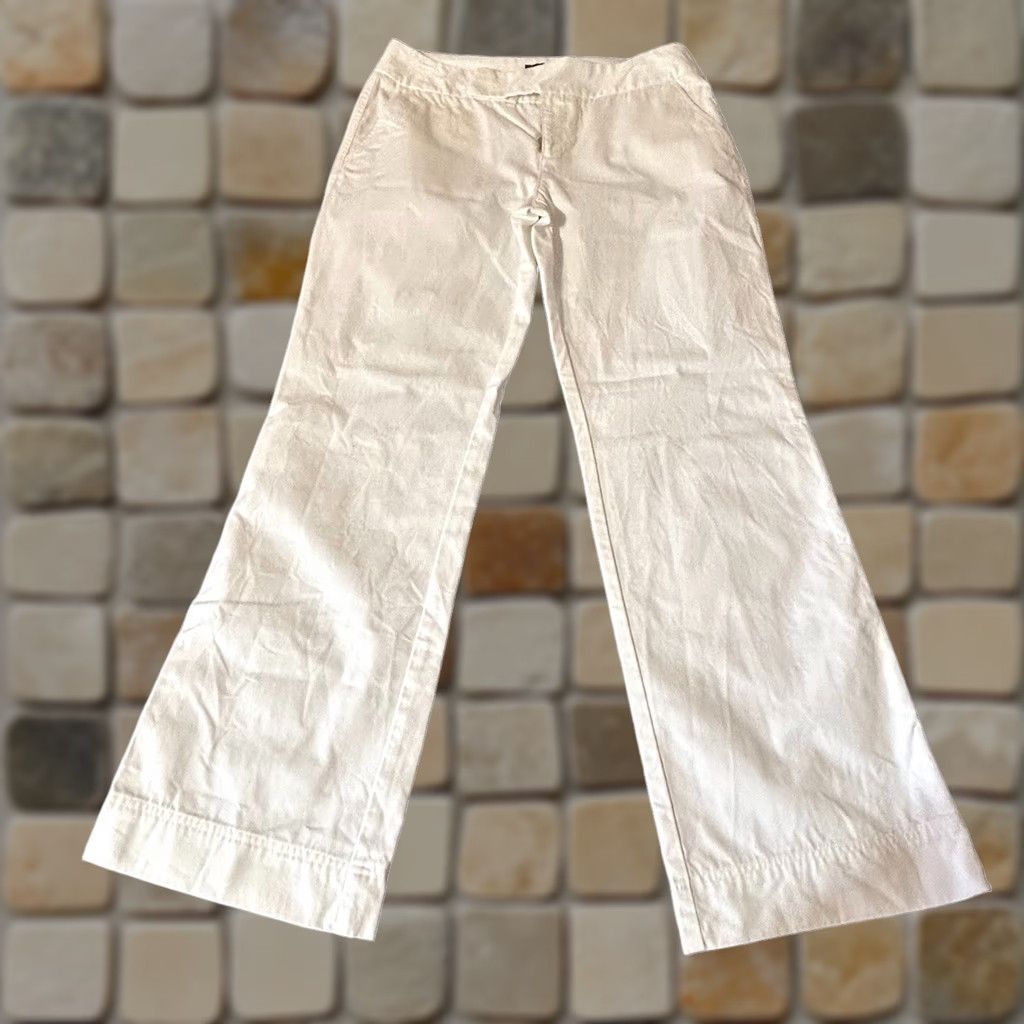 Eddie Bauer Eddie Bauer Vashon Fit Wide Legs Pants Women 10 White 32x30 WPL#9647 Size 32" / US 10 / IT 46 - 1 Thumbnail