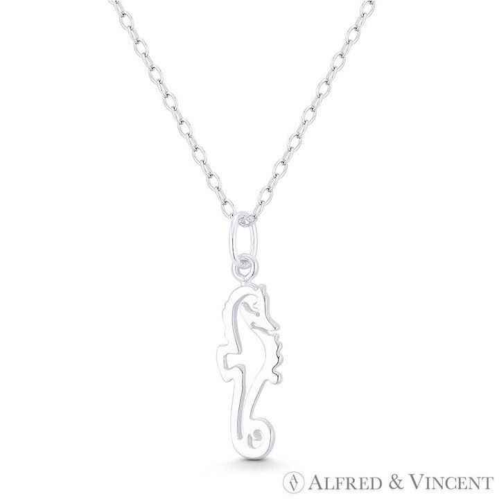 Other Seahorse Ocean Sealife Charm Pendant in .925 Sterling Silver Size ONE SIZE - 1 Preview