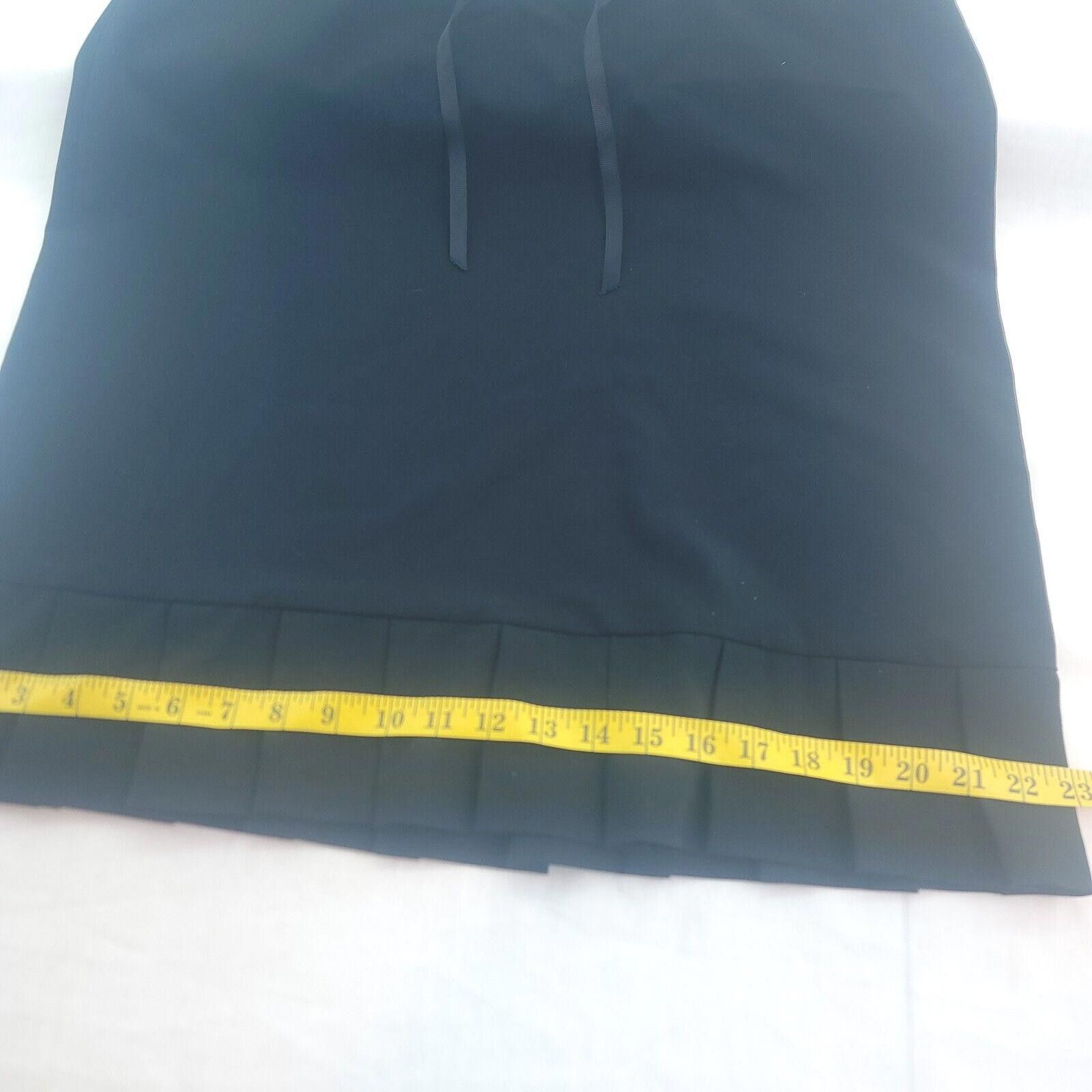 Designer Vintage CiZi Women's Size 12 Black Ruffle Hemline Skirt Size 34" / US 12 / IT 48 - 7 Thumbnail