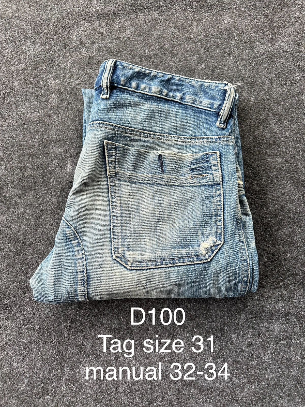 Diesel Vintage Diesel Industries Faded Wash Denim Size 31 D100 Size US 31 - 20 Thumbnail