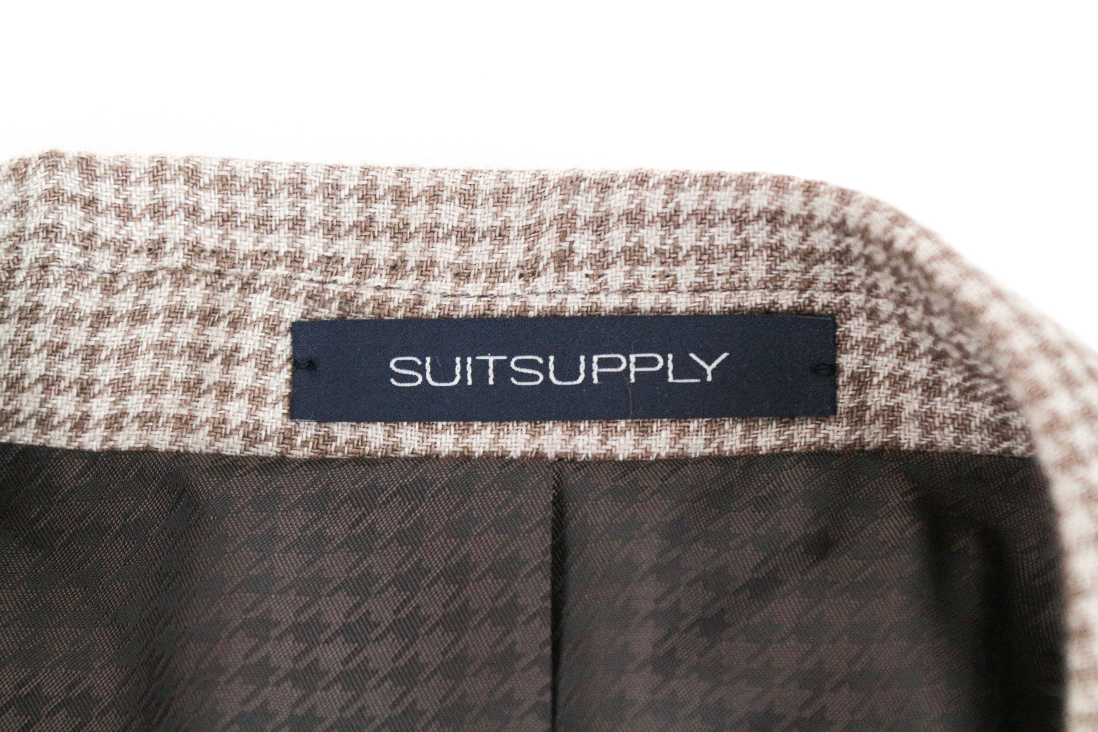 Suitsupply LA SPALLA UK52L Brown Linen Blazer 66926 Size 52L - 4 Thumbnail