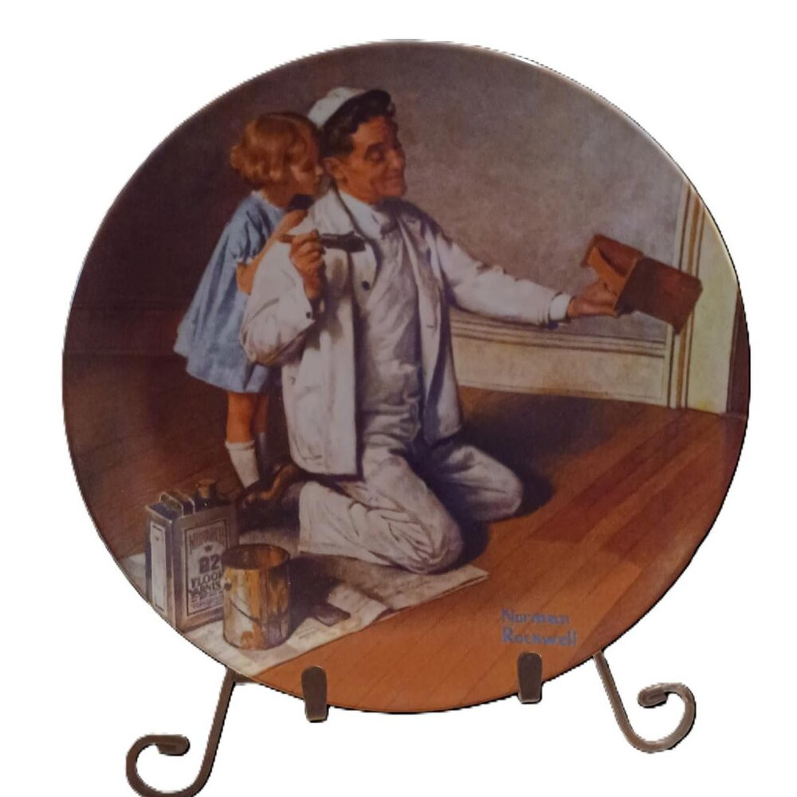 Other Norman Rockwell "The Painter" Plate Knowles 1983 Size ONE SIZE - 1 Thumbnail