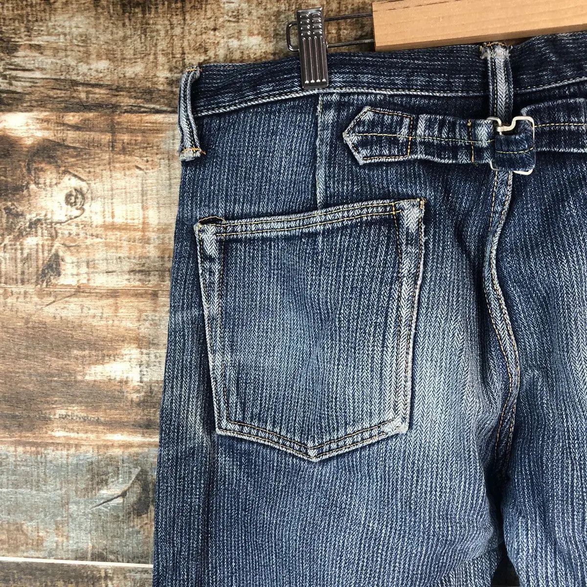 Edition Japan DL Graph Zero Denimio Distressed selvedge Denim Pants #A2073 Size US 33 - 14 Thumbnail