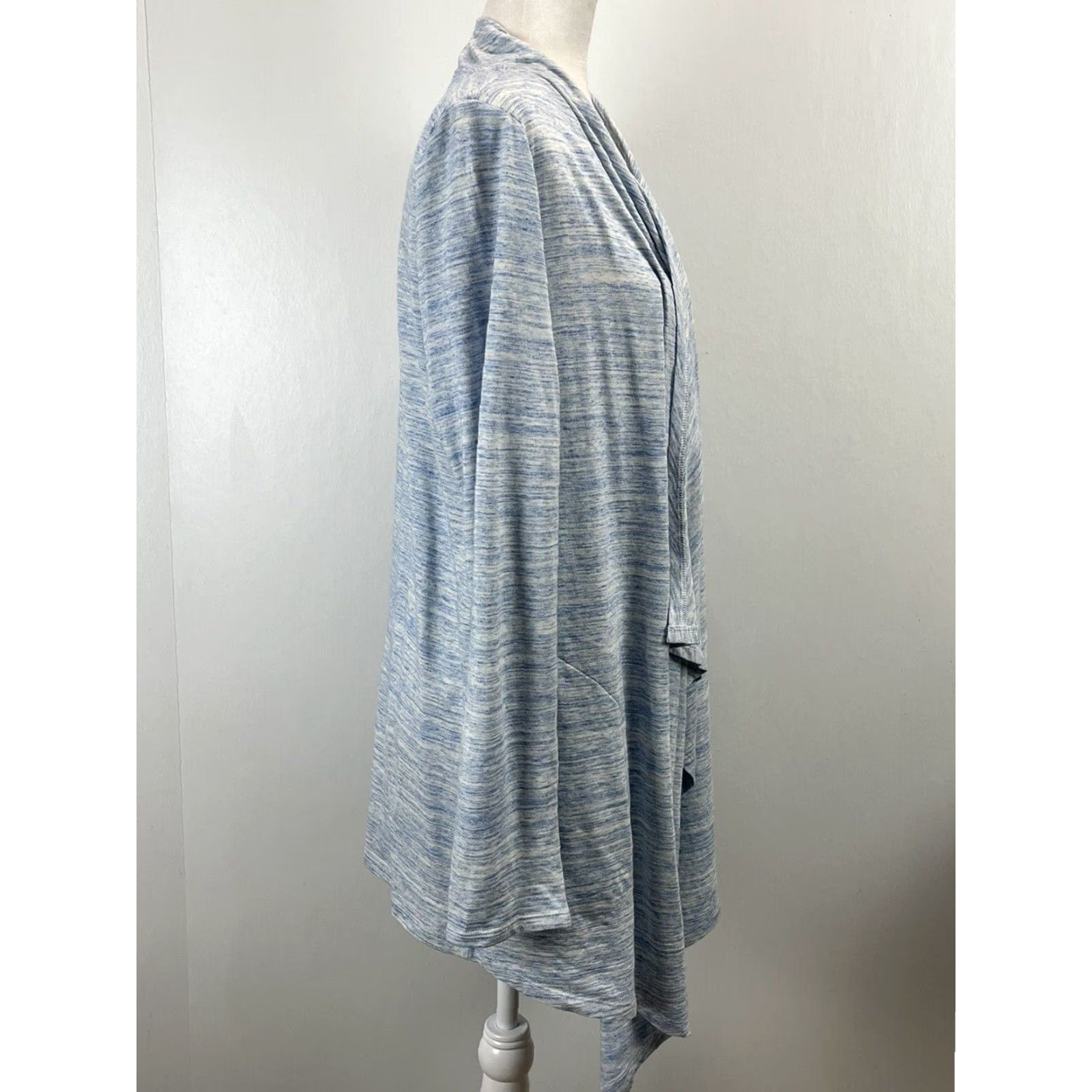 Vintage Soma Intimates Cardigan Shirt Medium Womens Heathered Blue Long Sleeve Size M / US 6-8 / IT 42-44 - 4 Thumbnail