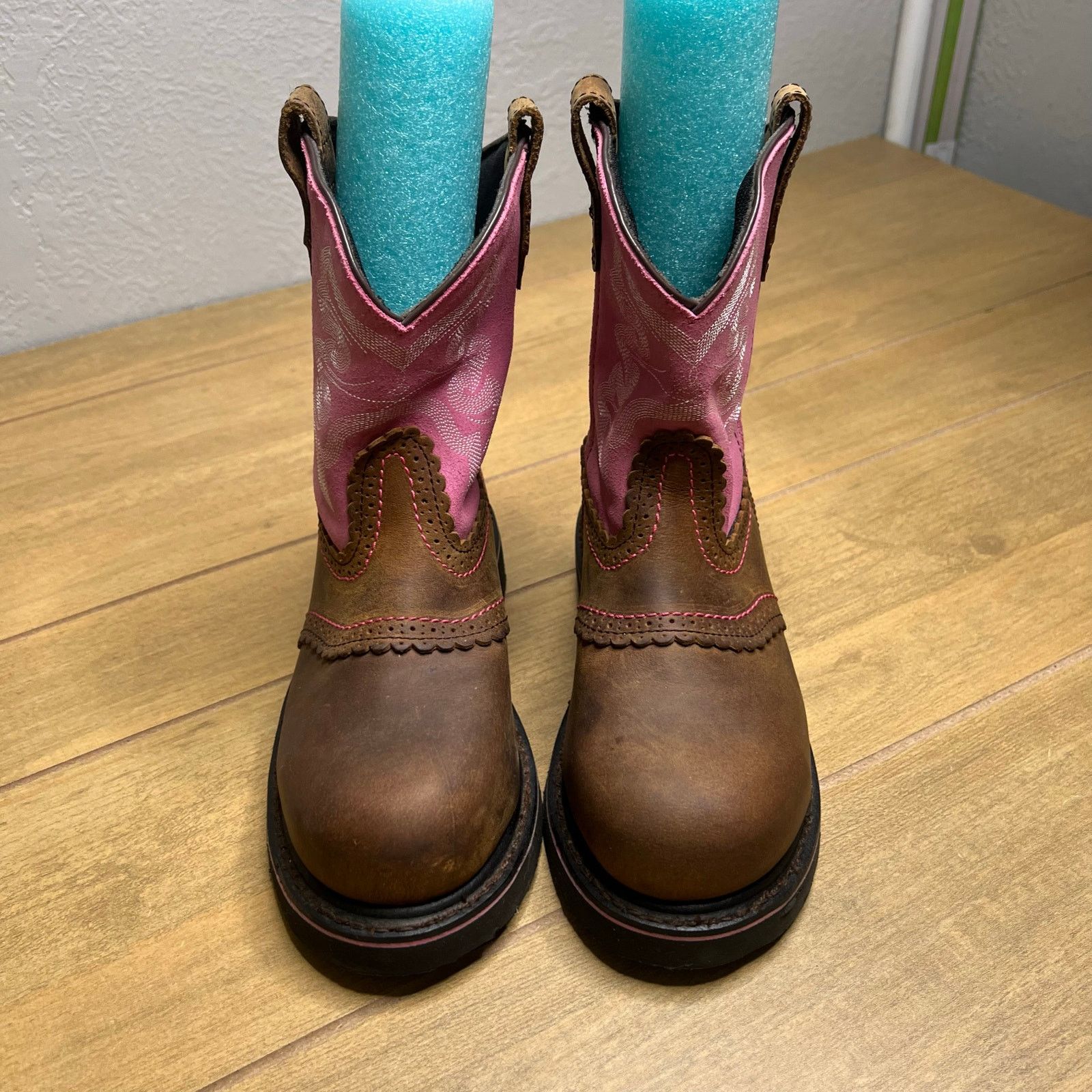 Vintage HYTEST Women's Sz 8 Western Wellington Steel Toe Safety Boot Size US 8 / IT 38 - 3 Thumbnail