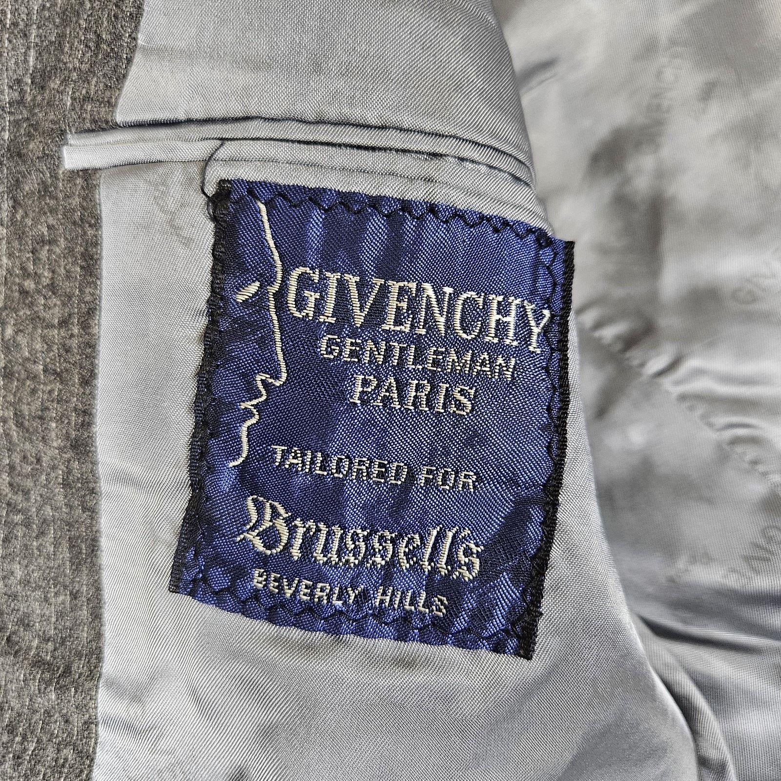 Givenchy × Vintage VTG Givenchy Gentleman Paris Suit Jacket Size 38R - 10 Thumbnail