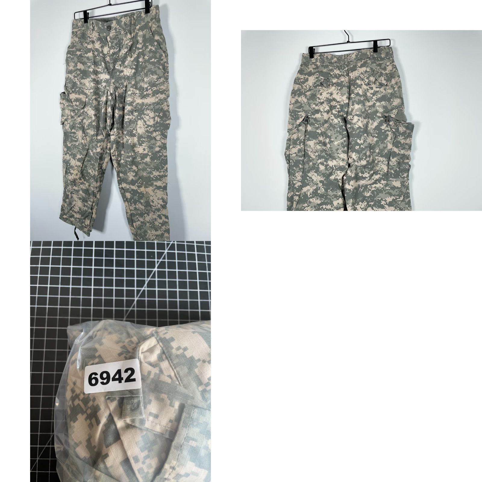 Vintage US Army Camo Cargo Pants Men's 32 x 29 (Medium Short) Digital Camouflage Combat Size US 32 / EU 48 - 9 Thumbnail